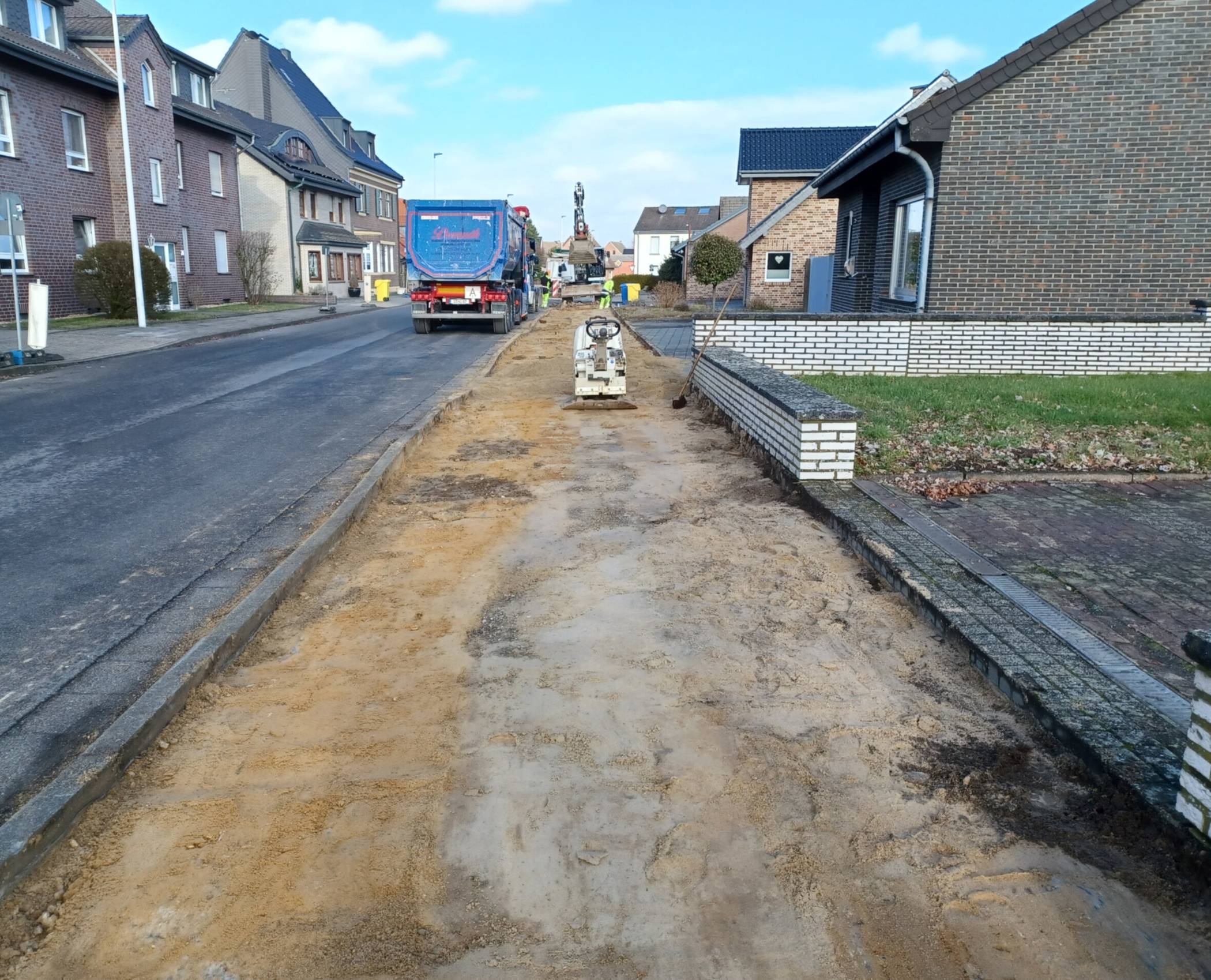  Die Bauarbeiten an der K 4 gehen weiter.  