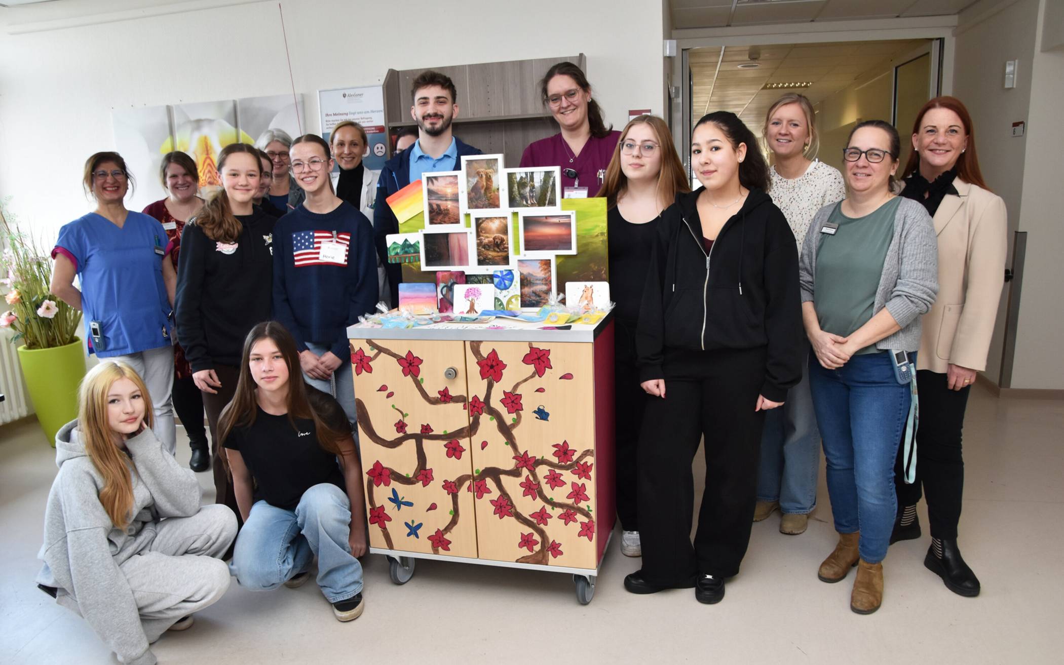 Die Schülerinnen der Gesamtschule Uerdingen sind