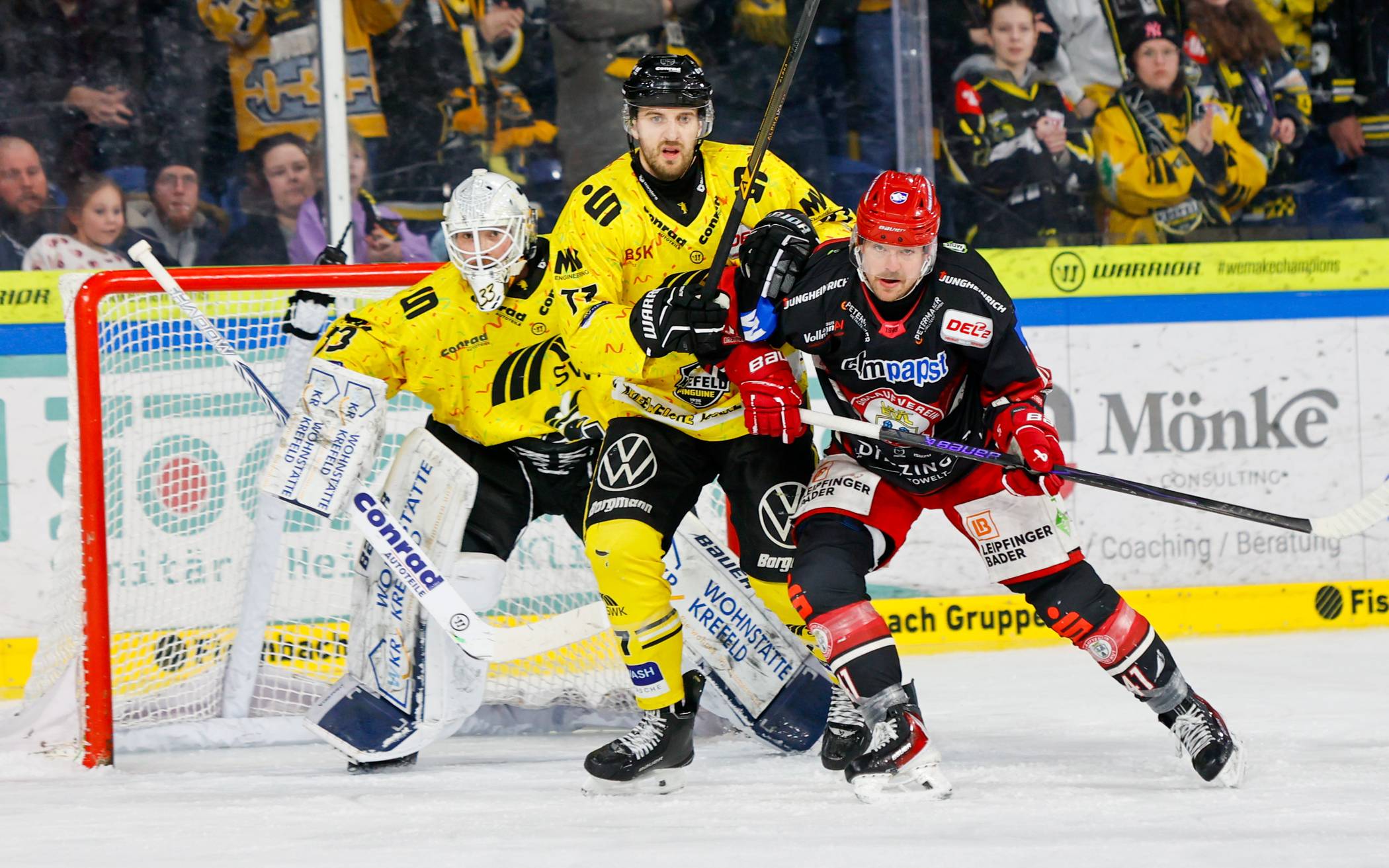 Krefeld Pinguine: 3:1 im Heimspiel gegen den EV Landshut 