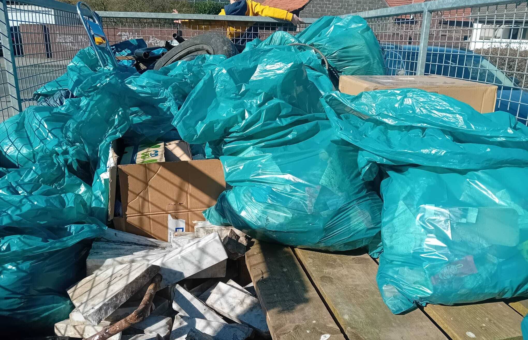 Bei der letzten Müllsammelaktion im März