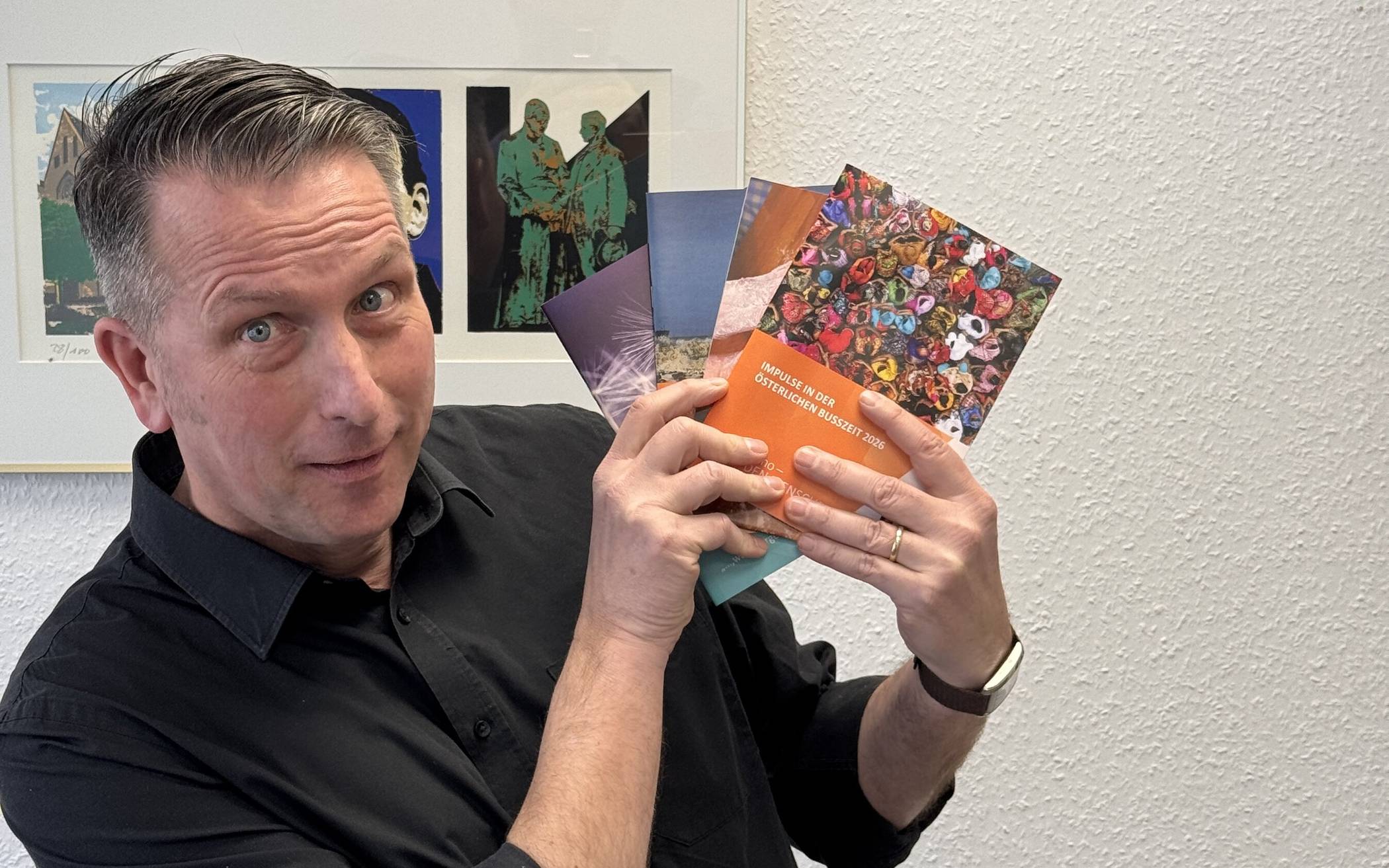 Michael Kock mit einigen der von