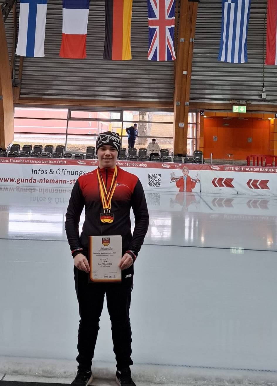 Grefrather Eisschnellläufer überzeugen bei Deutschen Juniorenmeisterschaften