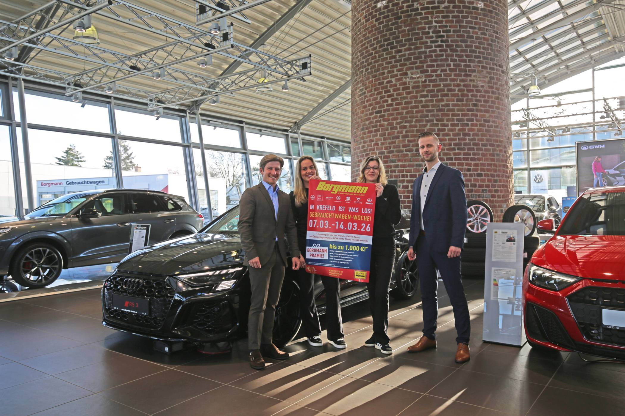 Die Besucher der Gebrauchtwagen-Woche erwartet ein abwechslungsreiches Programm und eine breite Auswahl von über 600 sofort verfügbaren Fahrzeugen. Foto: Borgmann Automobilhändler GmbH