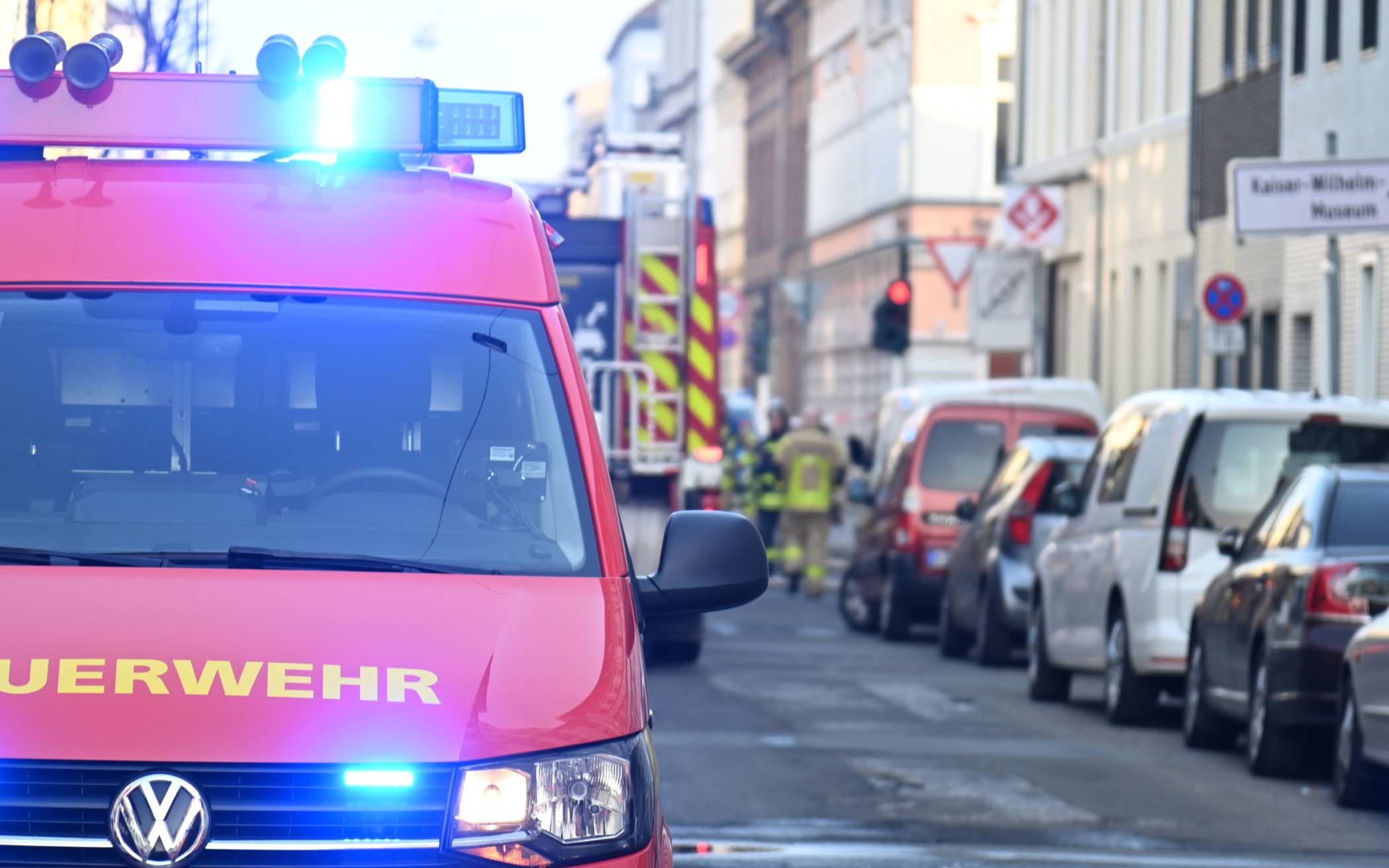 Brand in Dachgeschosswohnung an Hubertussstraße