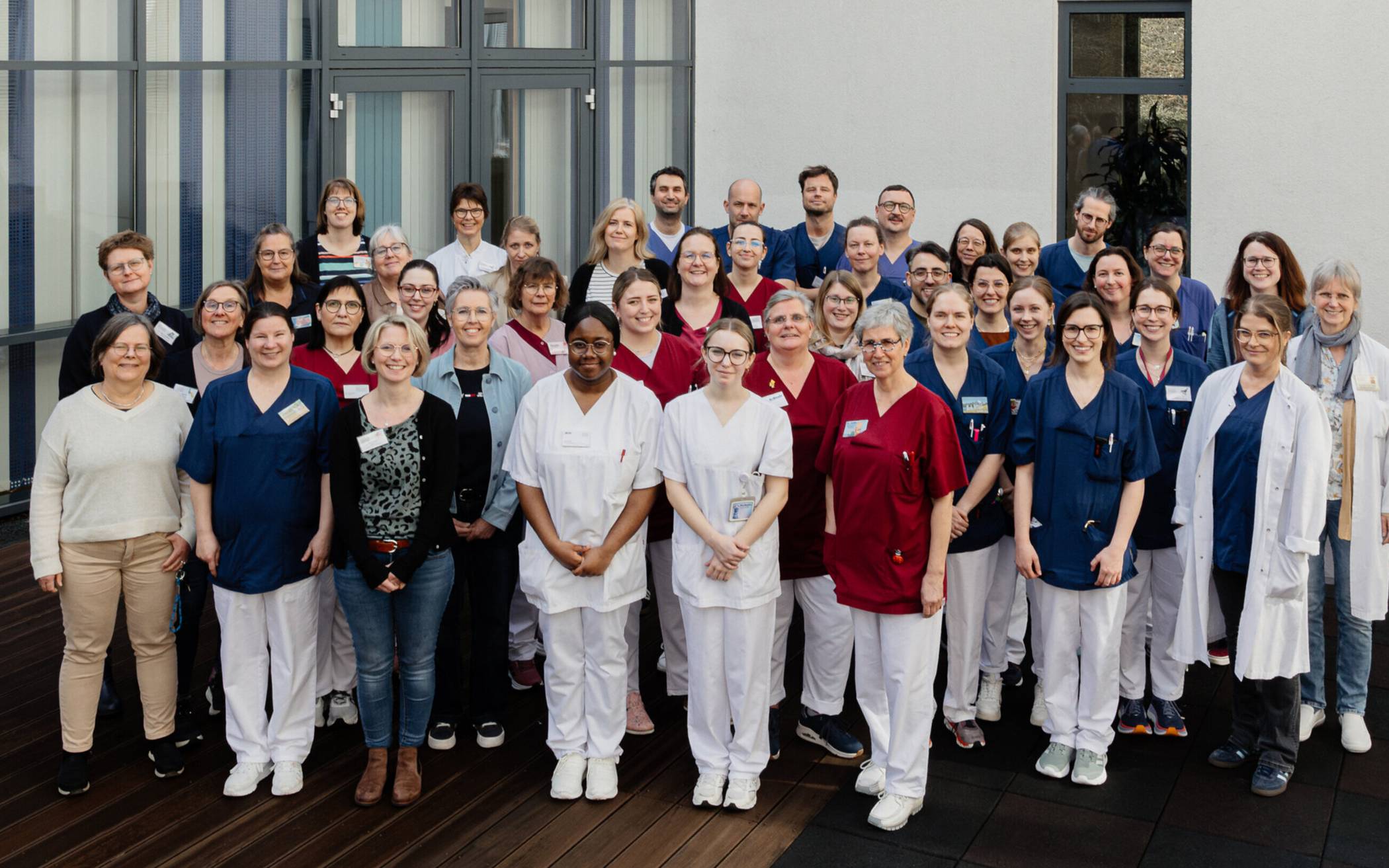 Ein Teil des Teams rund um