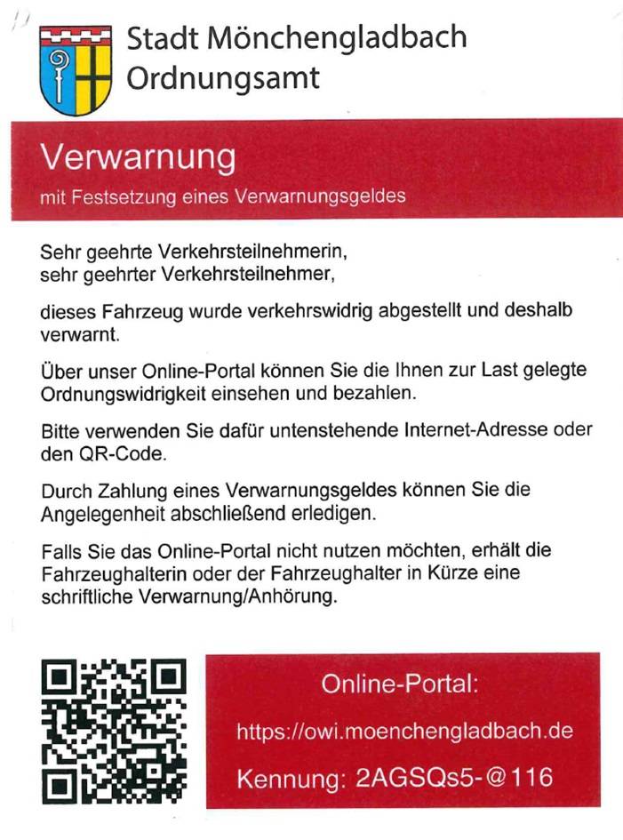  Geht am Montag an den Start: das Online-Knöllchen. 