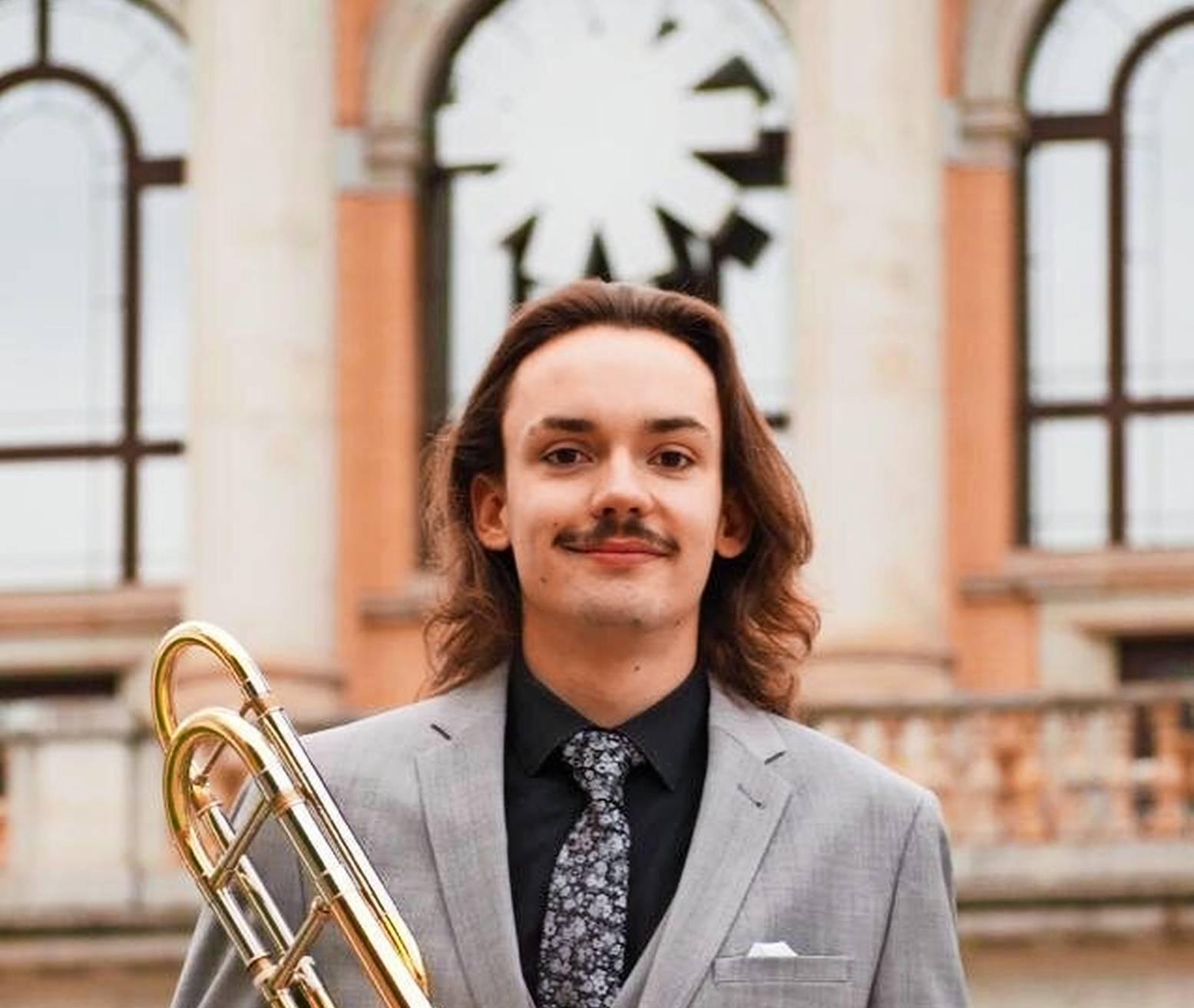 Posaunist Felix Koch.