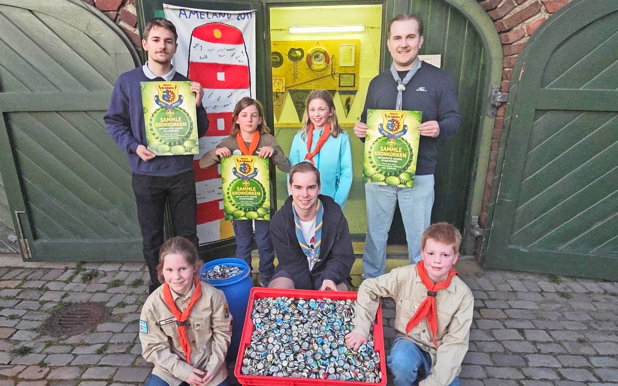 Kronkorken helfen Pfadfindern