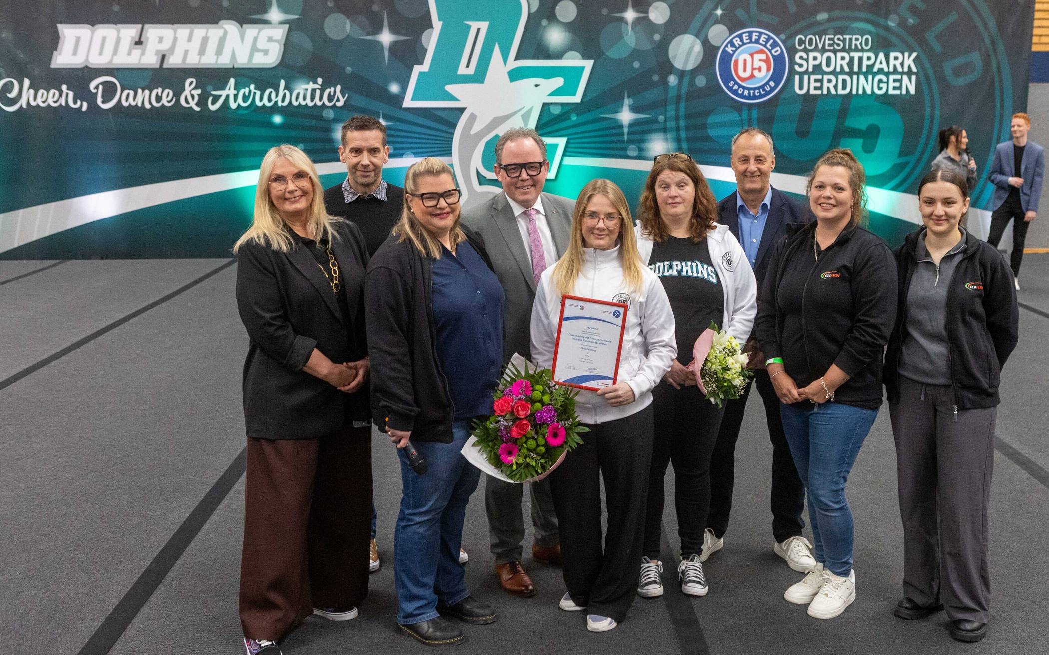 Krefeld wurde als Landes-Leistungsstützpunkt zertifiziert, darüber freuen sich (v.l.)...