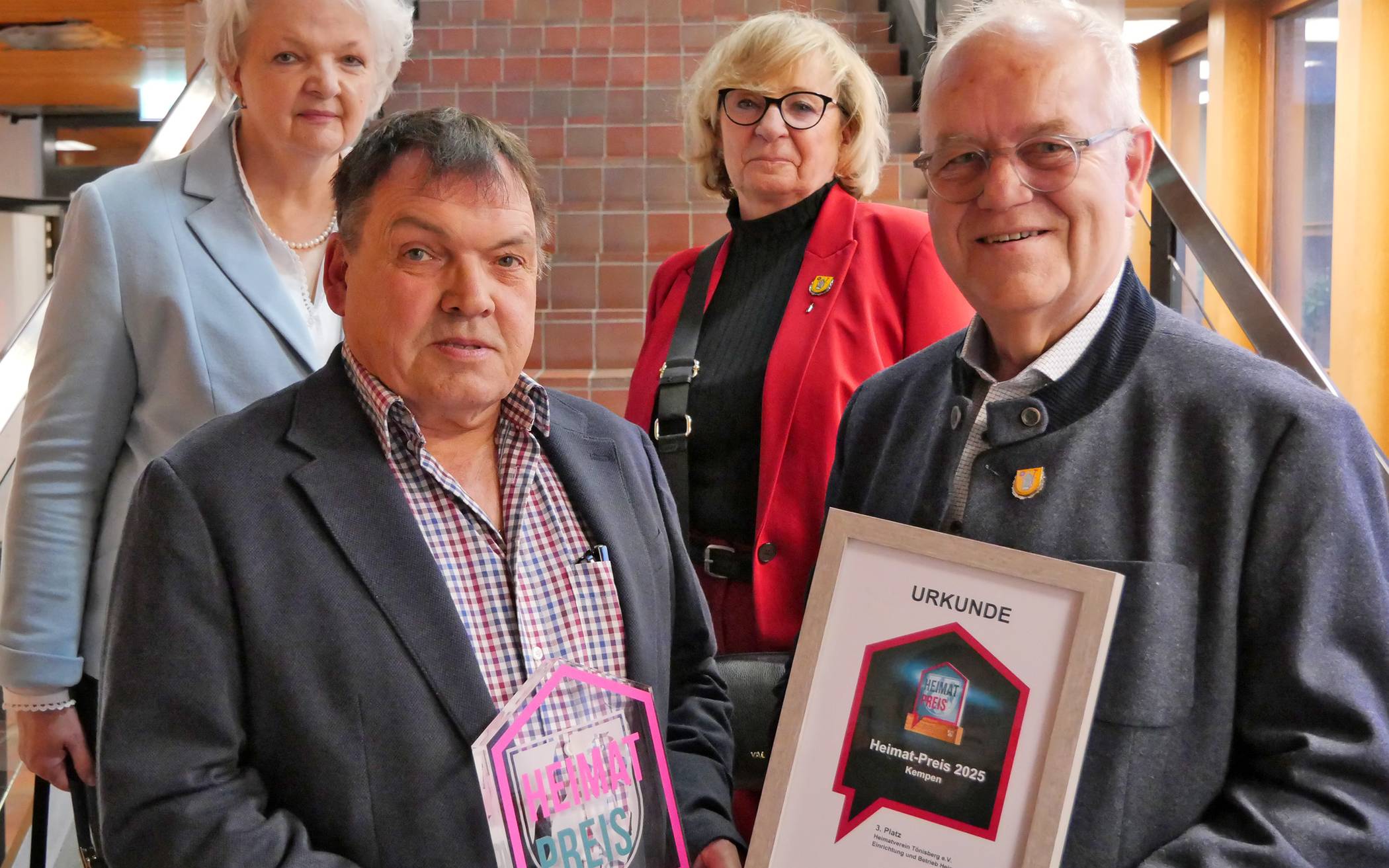 Der Heimatverein Tönisberg erhielt den dritten...