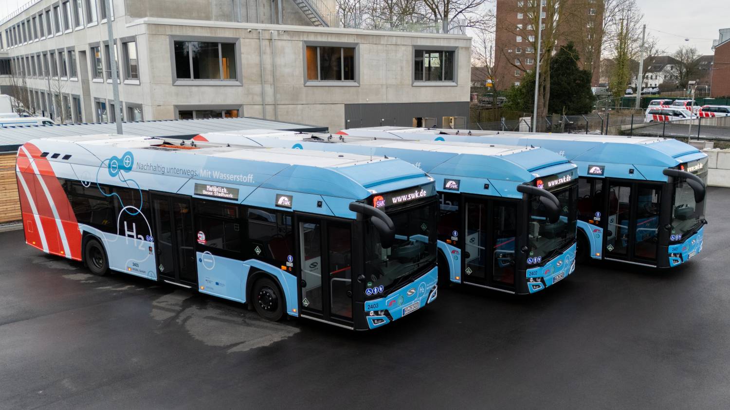 SWK erhält 5 Millionen Euro für neue Wasserstoffbusse
