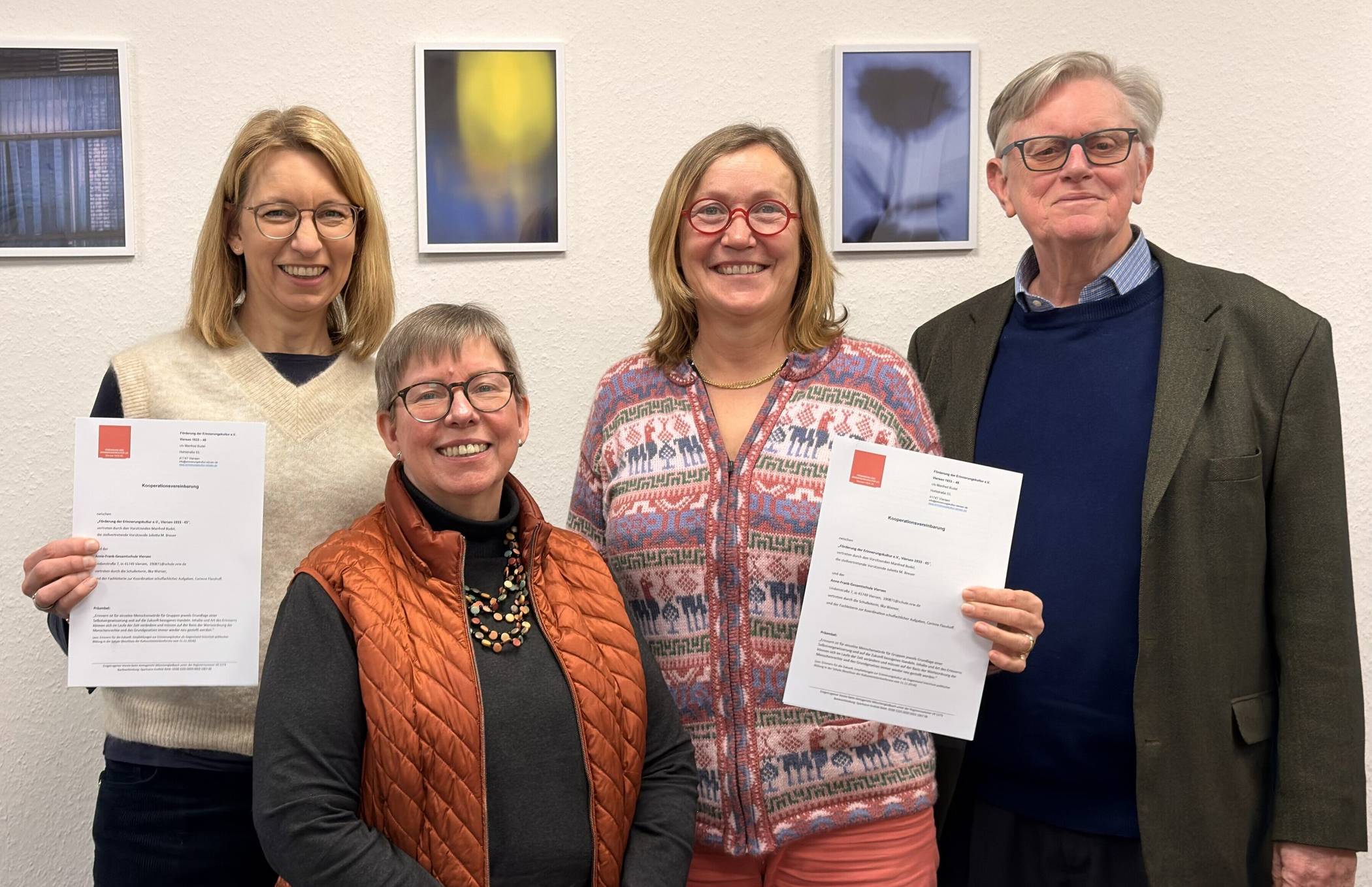 Eine Kooperation wurde verlängert (v.l.):Ilka Werner, Corinne Flasshoff, Julietta Breuer und Manfred Budel. 