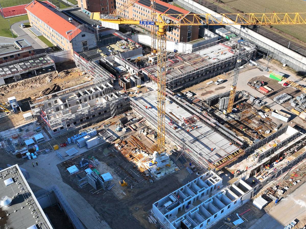 JVA: Erste Rohbauten stehen