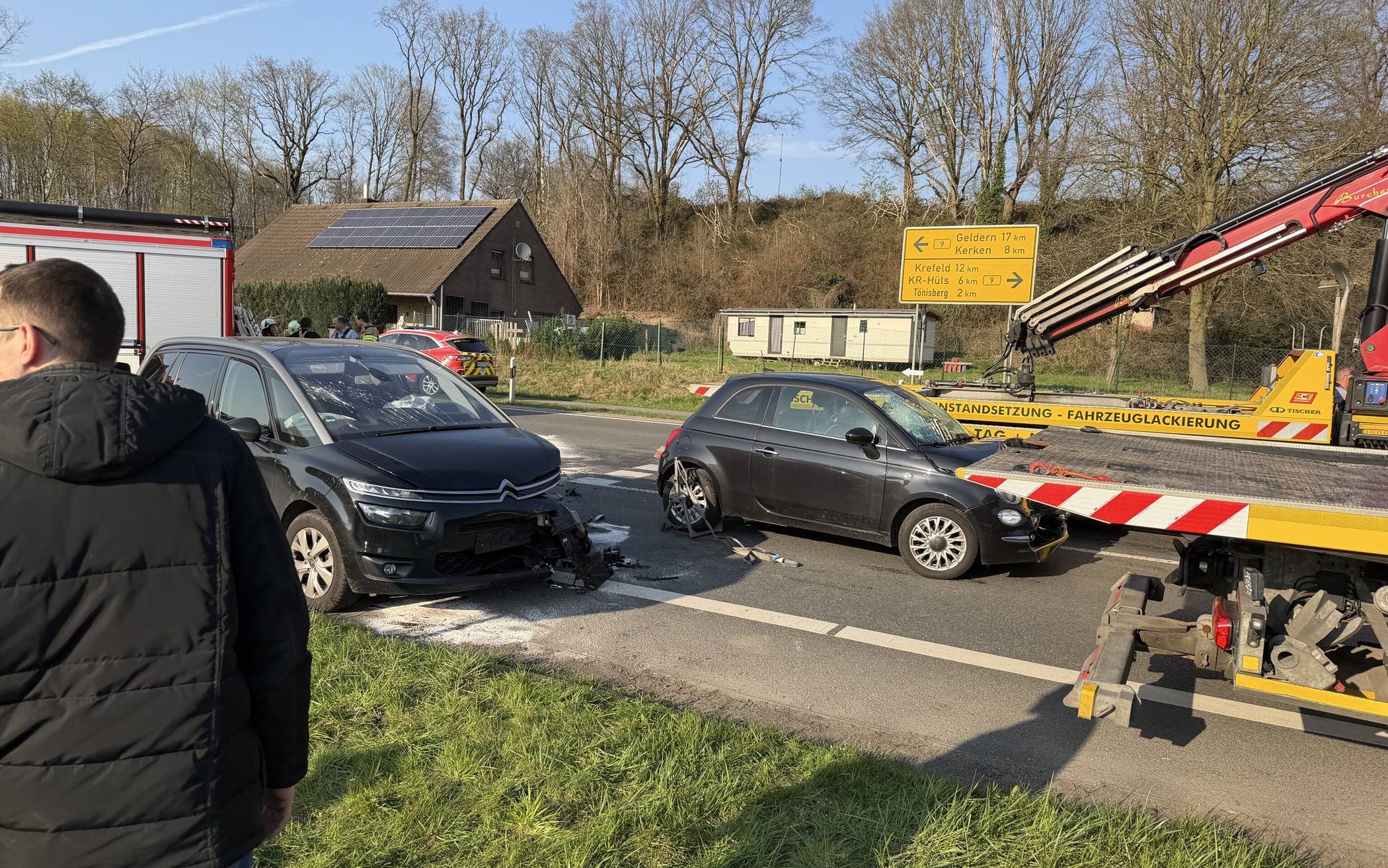 Unfall auf der Straße „Haag“ in Kempen-Tönisberg 