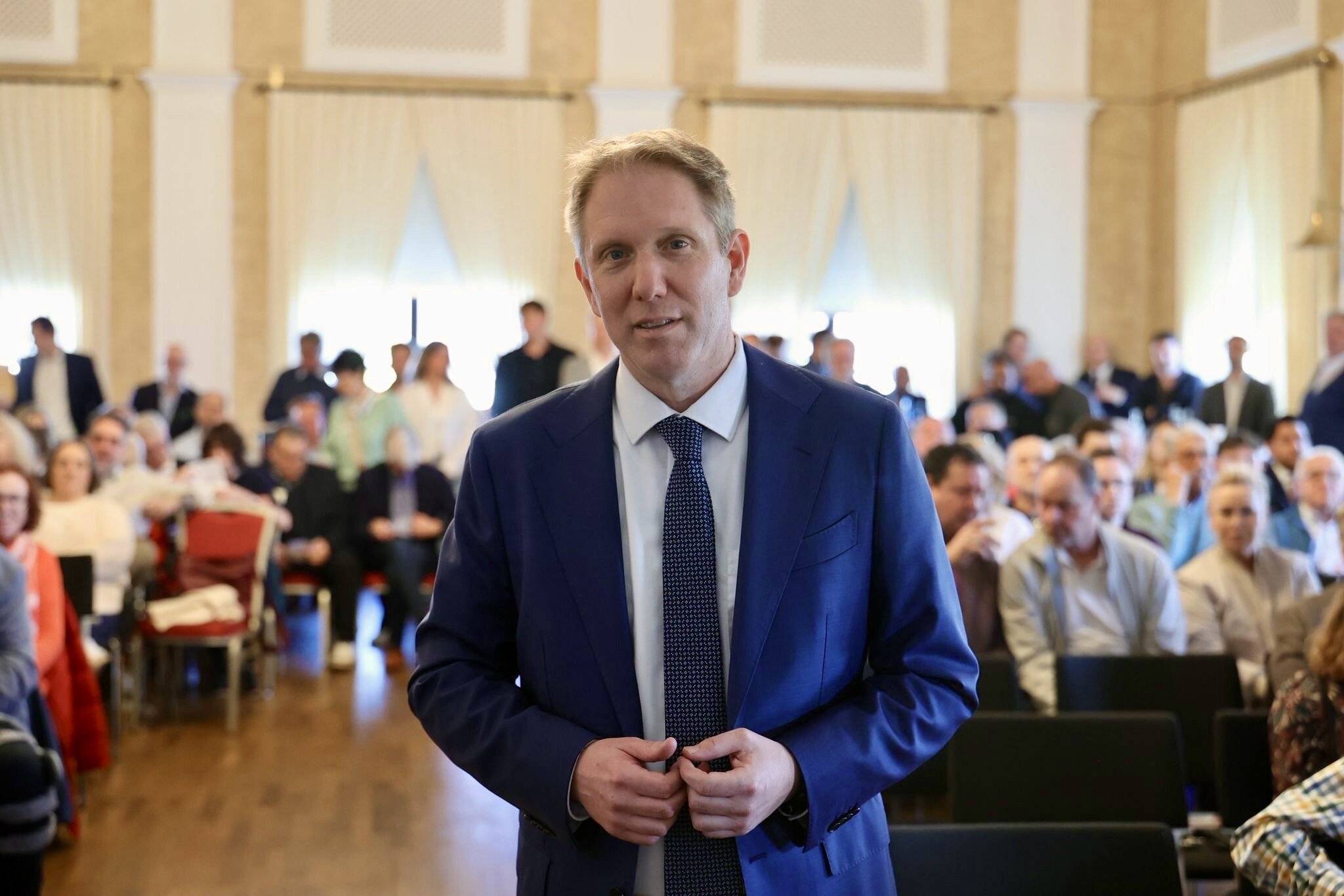 Jochen Klenner wurde am Samstag beim Parteitag im Haus Erholung als Vorsitzender der CDU Mönchengladbach wiedergewählt.   