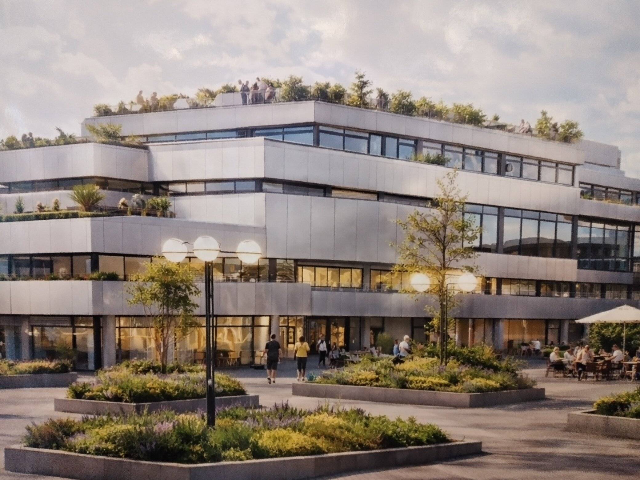  Computeranimation: So soll das heute marode Seidenweberhaus laut Bürgerinitiativen nach einer Sanierung aussehen können.  