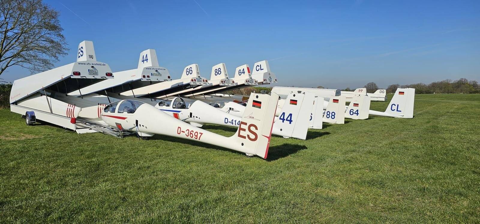 Startklar zur neuen Segelflugsaison. Foto: VfS Krefeld