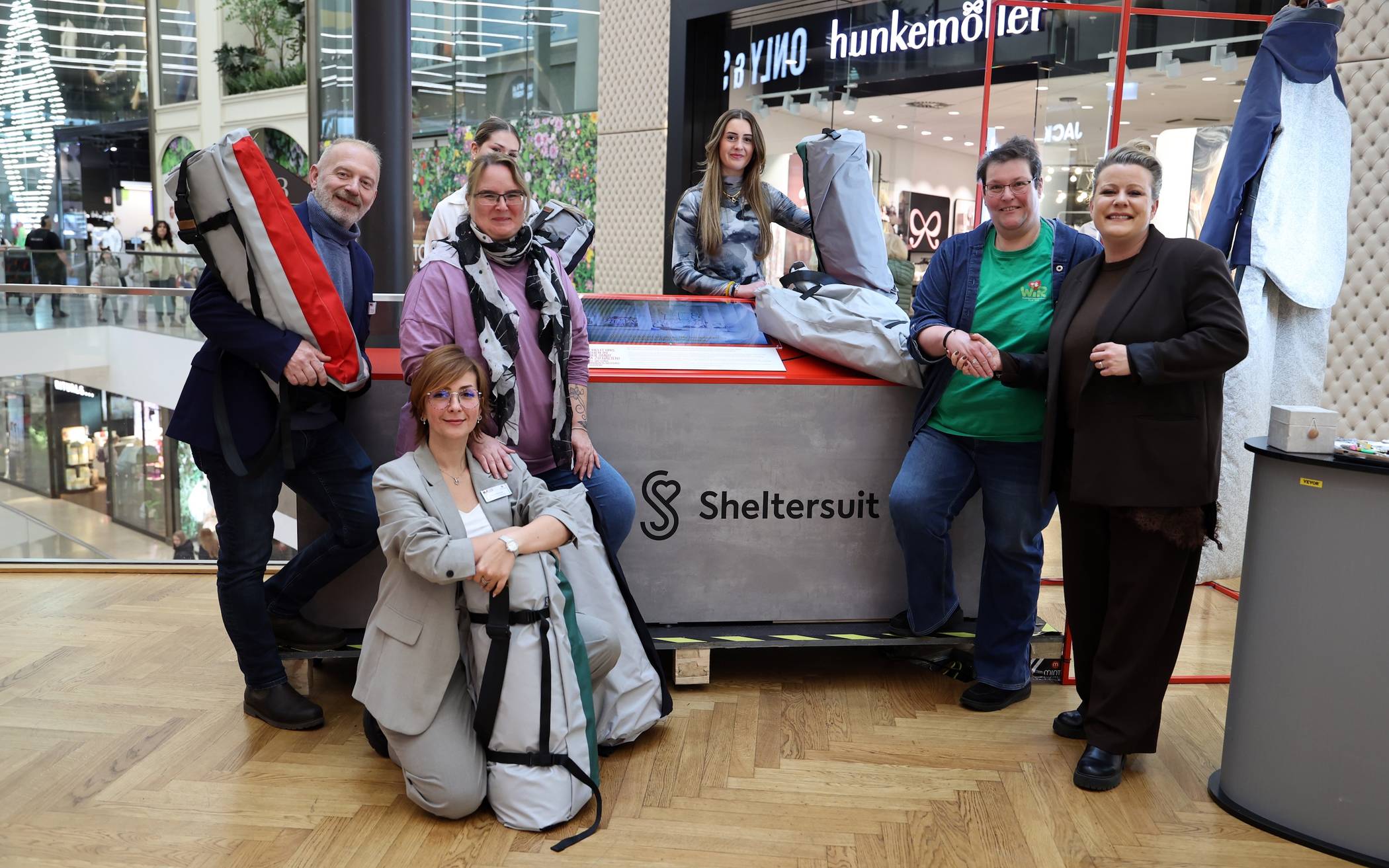 Das Minto hat sechs Shelterbags und