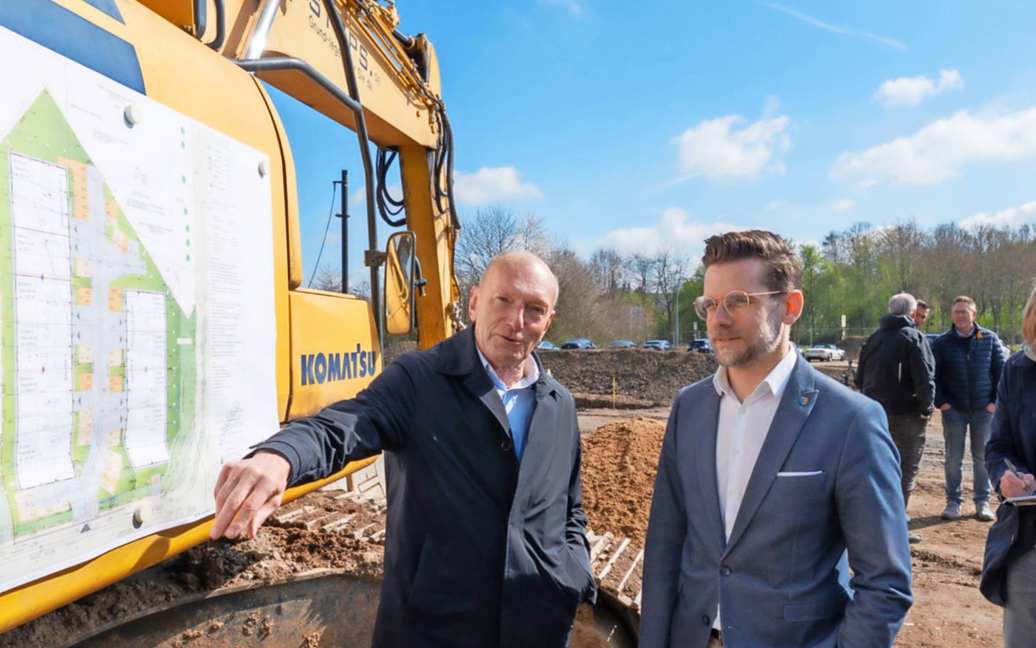  OB Felix Heinrichs (r.) und Geschäftsführer Norbert Bienen. 