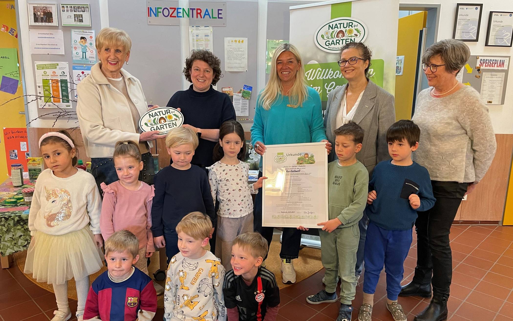 Freuten sich mit den Kindern über