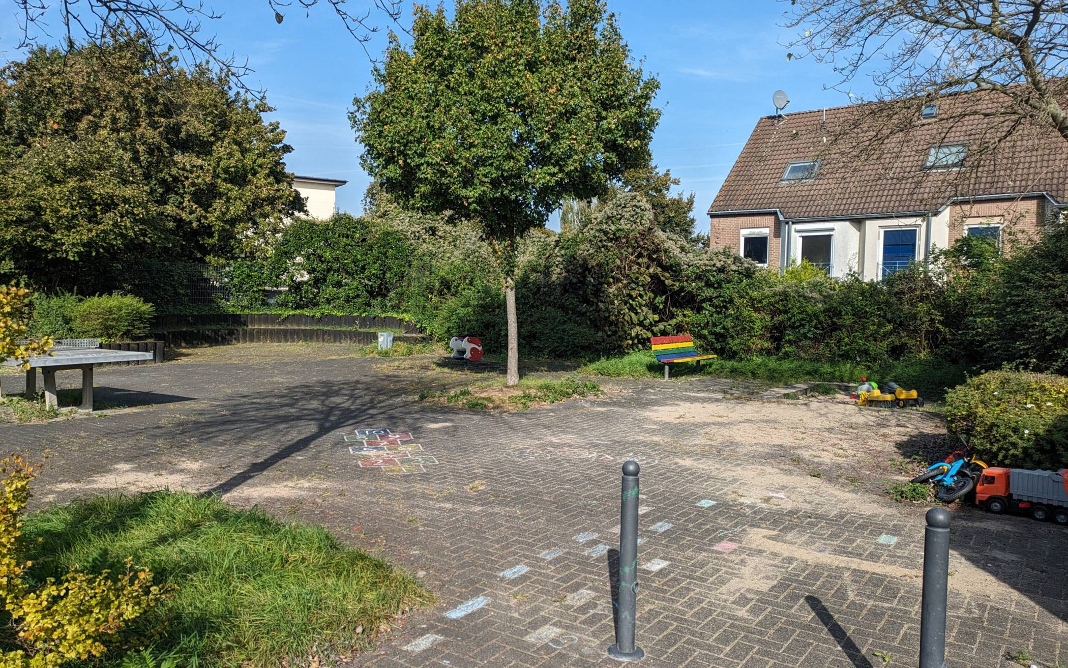 Bei der Gestaltung des Spielplatzes Memeler