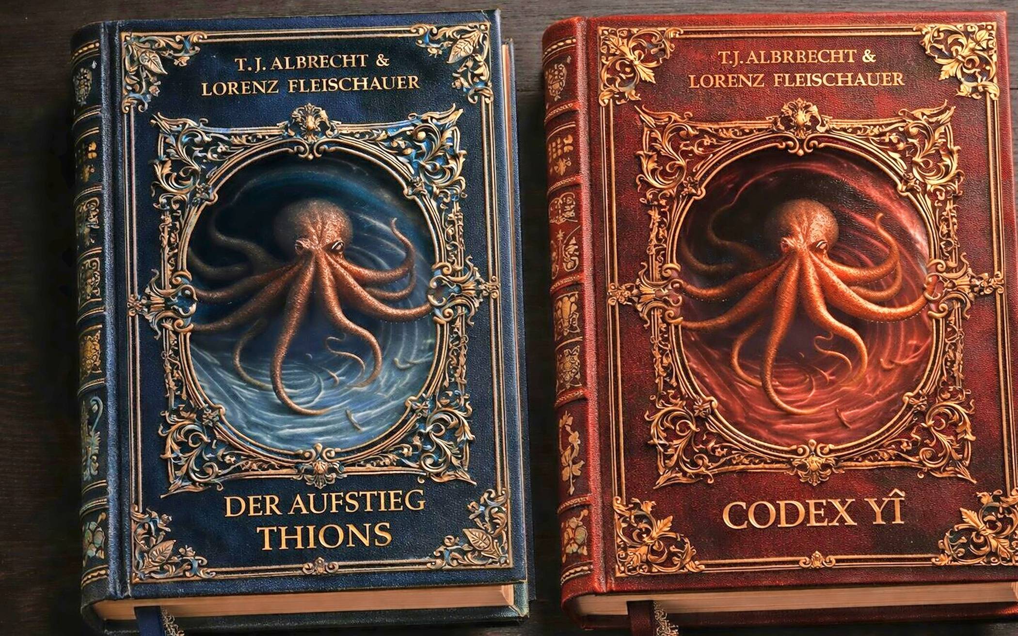  Die drei Bücher des Willicher Autors Lorenz Fleischhauer.  