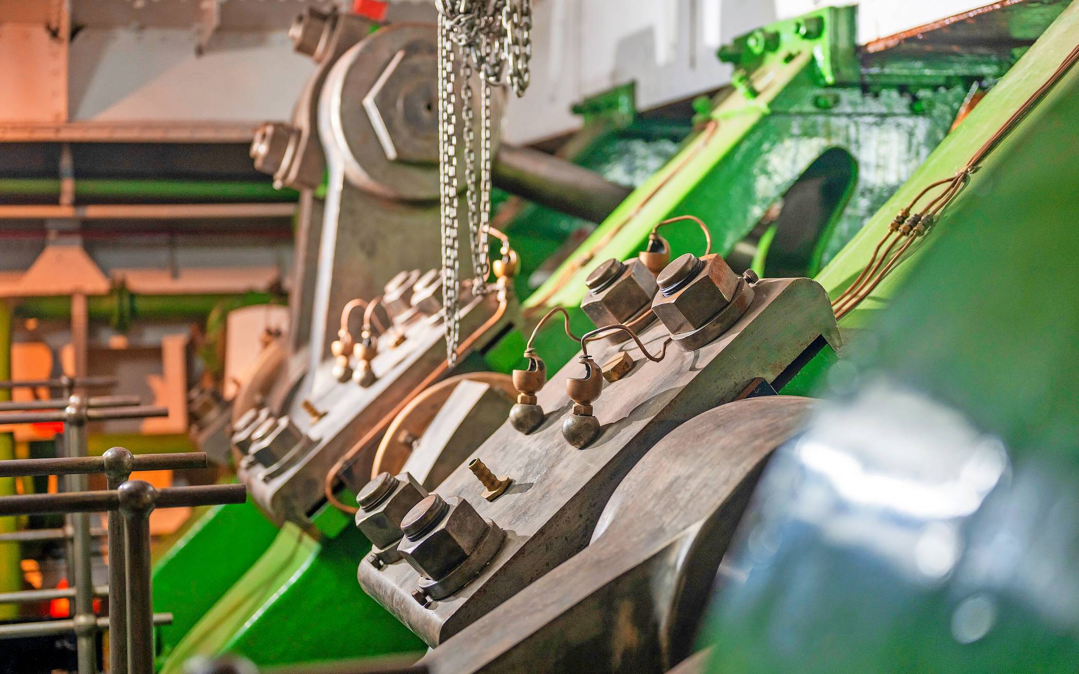 Blitzblank der Maschinenraum ... 