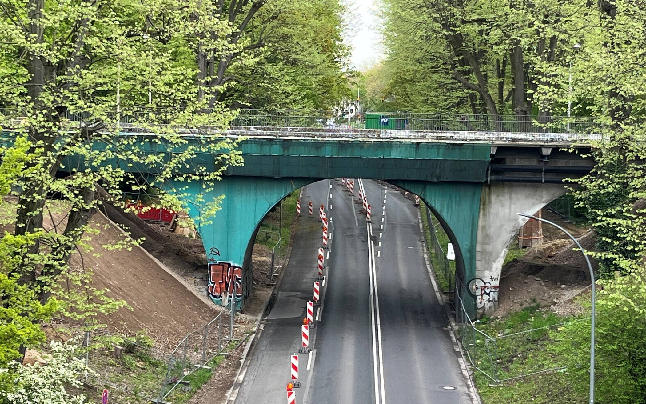 Für den Autoverkehr war die Brücke