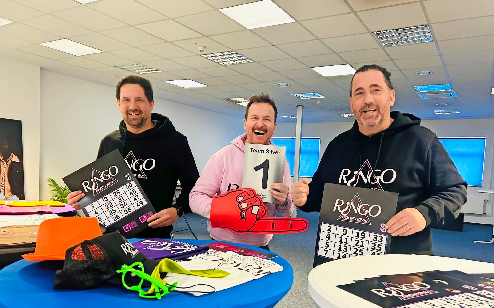  Sorgen dafür, dass jeder R¿ngo-Abend zum Erlebnis wird: die Brüder Tim (l.) und Frank Pöhler (r.) und  Cousin Robert Tauscher (Mitte). 