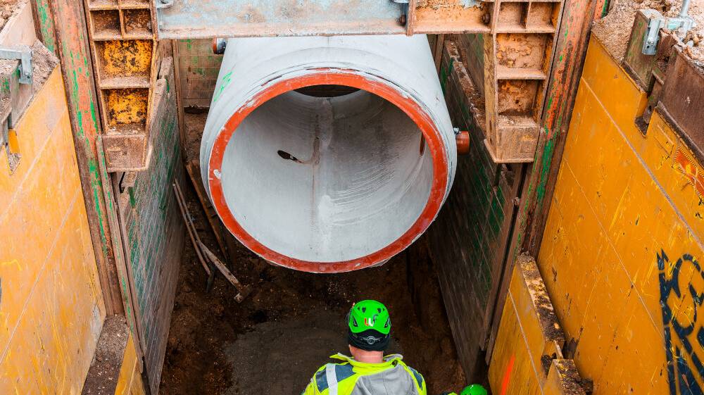 Kanal für Starkregen