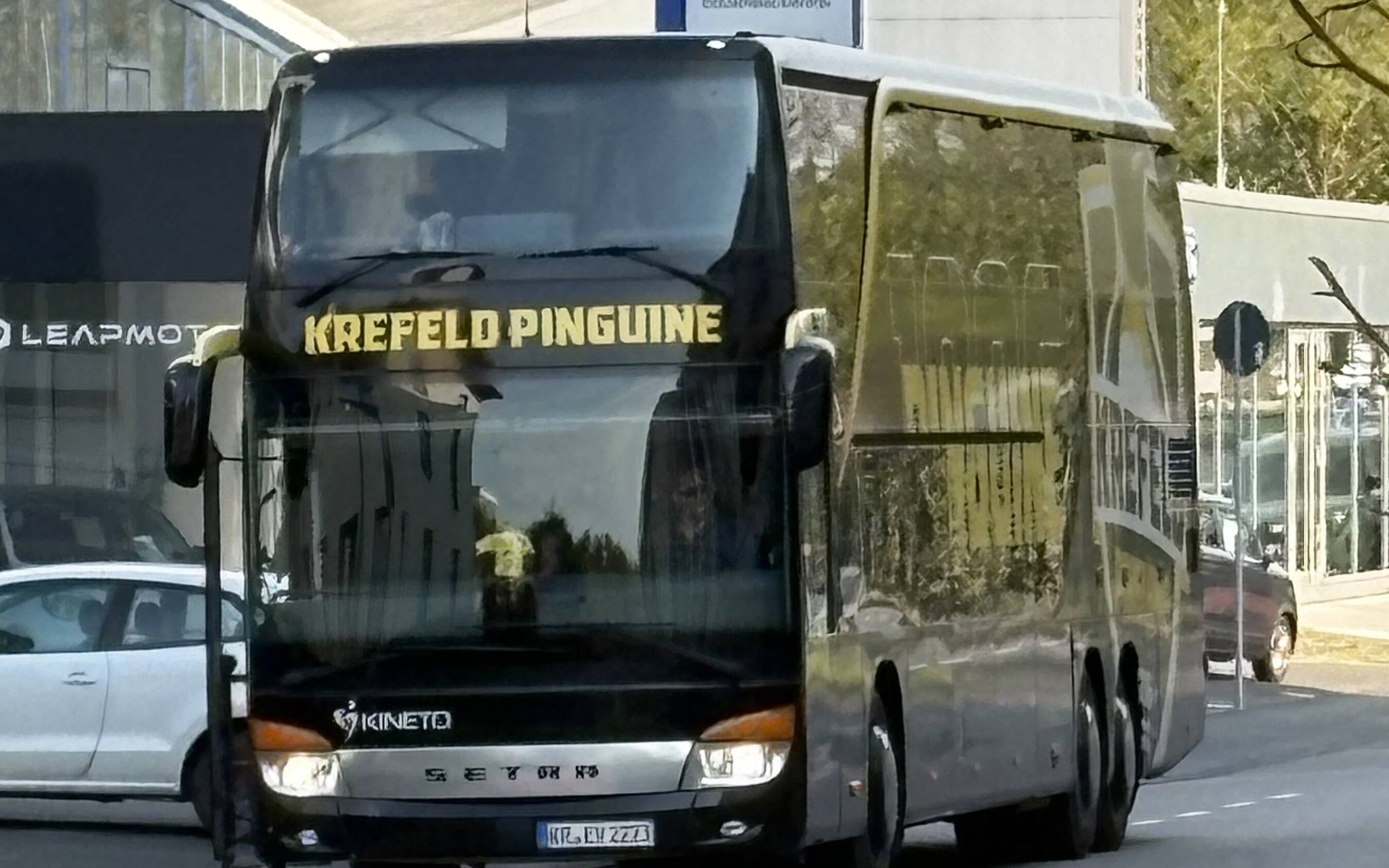 Vor dem zweiten Finalspiel der Pinguine in Kassel