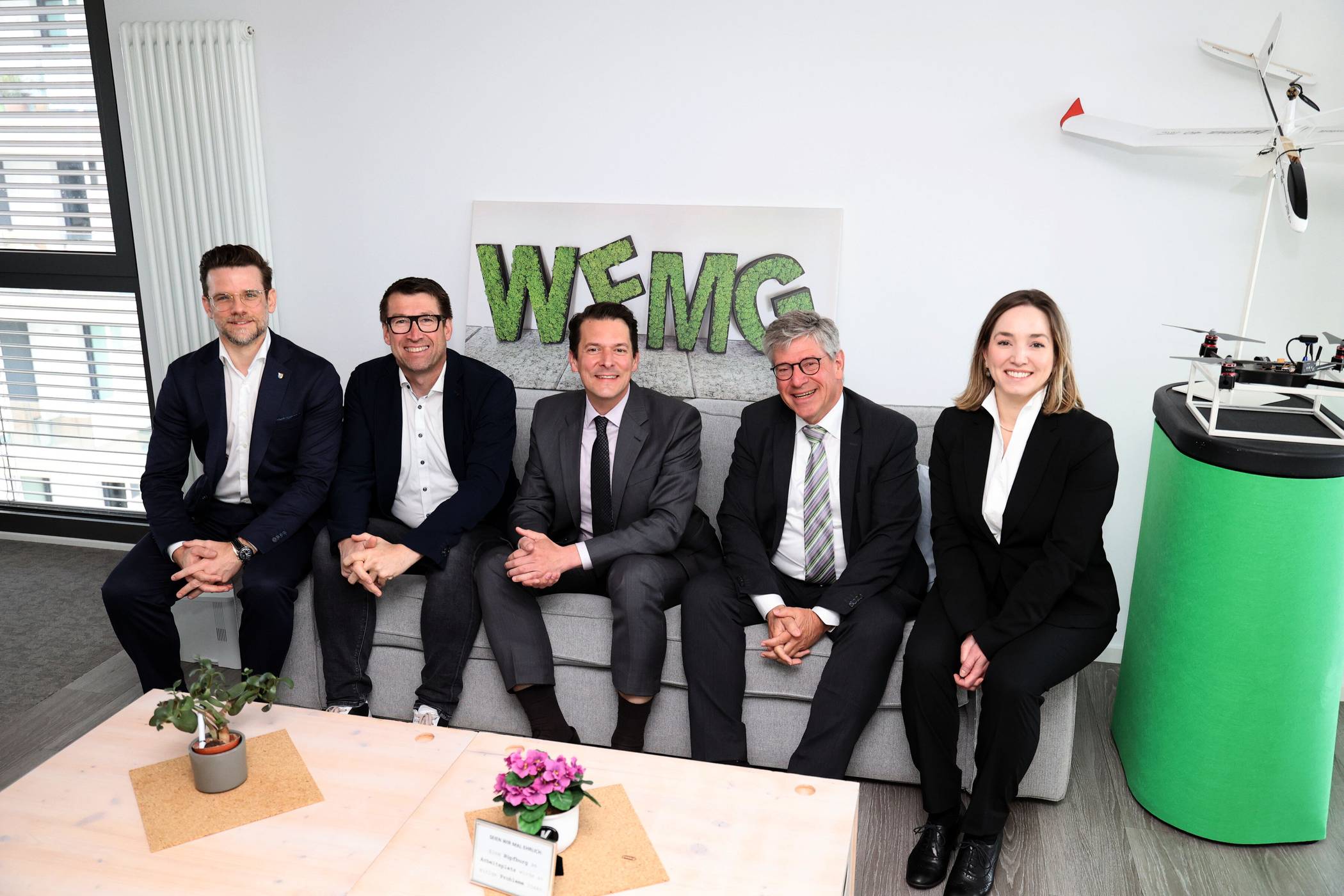  Eine durchaus positive Bilanz der WFMG für das zurückliegende Geschäftsjahr präsentierten (v.l.) Felix Heinrichs, Friedhelm Lange, Stefan Anspach, Dr. Ulrich Schückhaus und Günes Somtürk.  