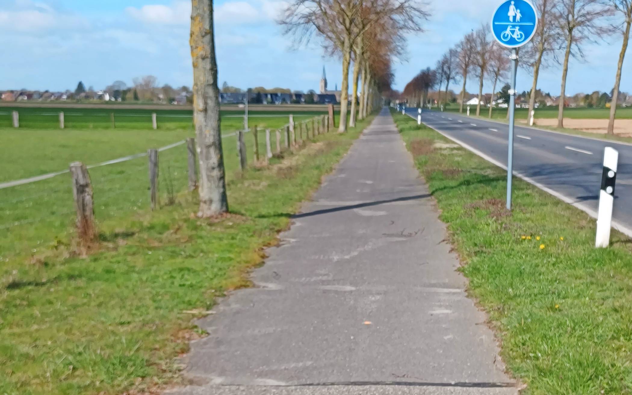 Am Dienstag beginnen die Arbeiten des Geh- und Radwegs an der Neusser Straße zwischen Willich und Willich-Hardt.  