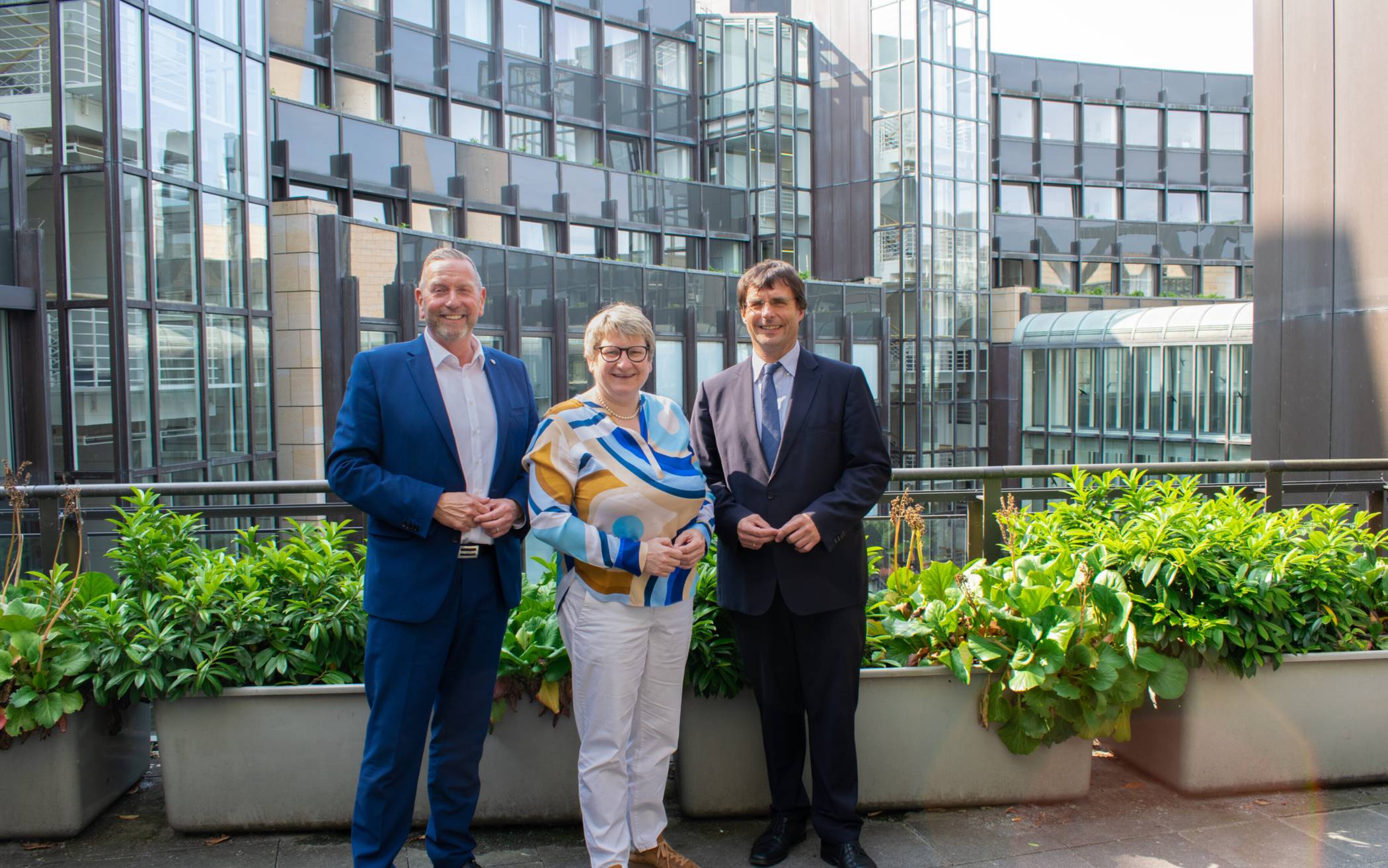 Guido Görtz, Britta Oellers und Dr. Marcus Optendrenk, Landtagsabgeordnete für den Kreis Viersen. 