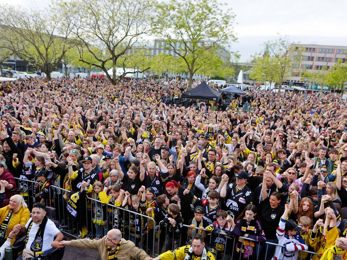 Die Meisterfeier der Pinguine
