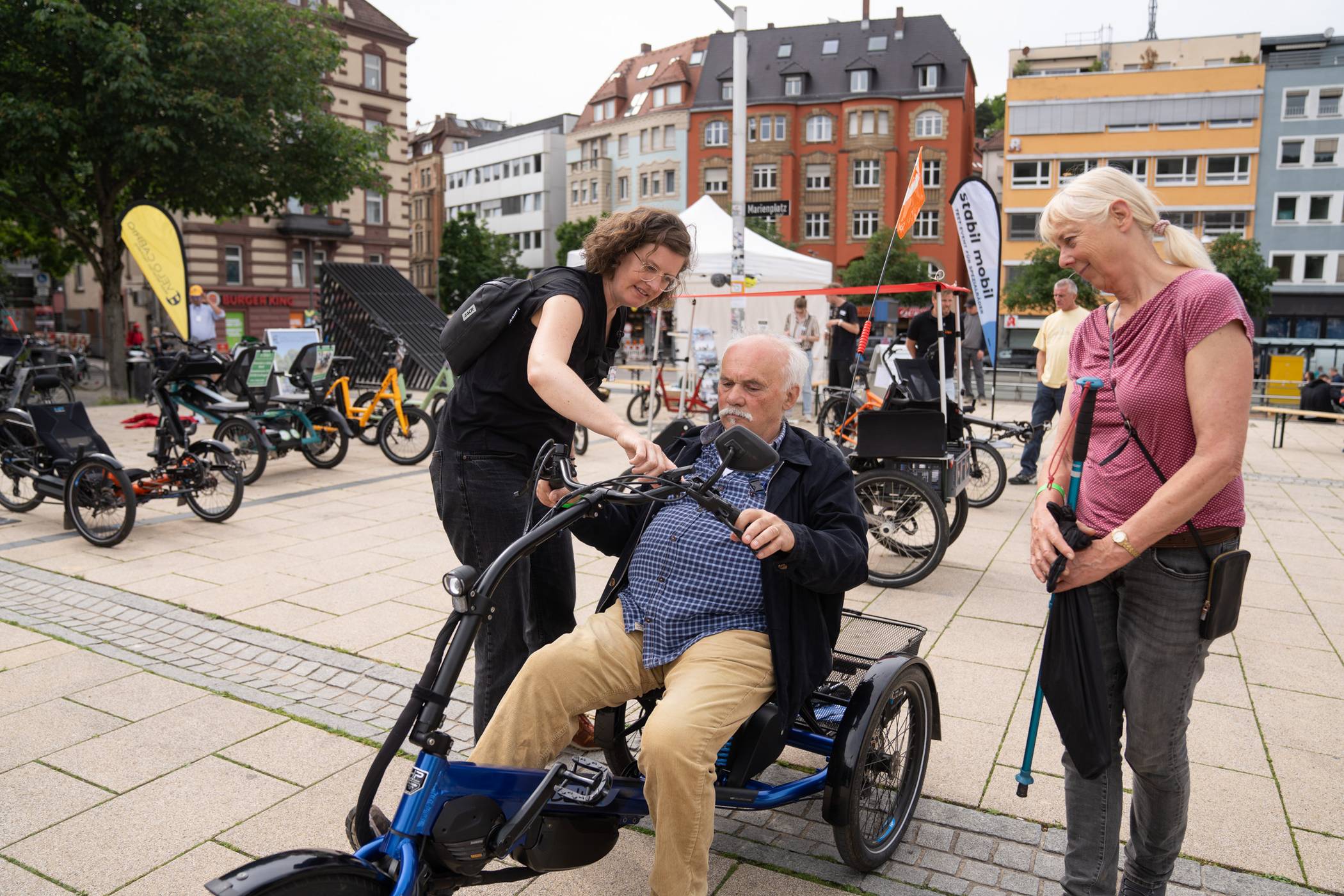  Spezialräder für ältere und behinderte Menschen testen – am 1. Mai bei der Lebenshilfe Mönchengladbach e.V. in Wickrath. 