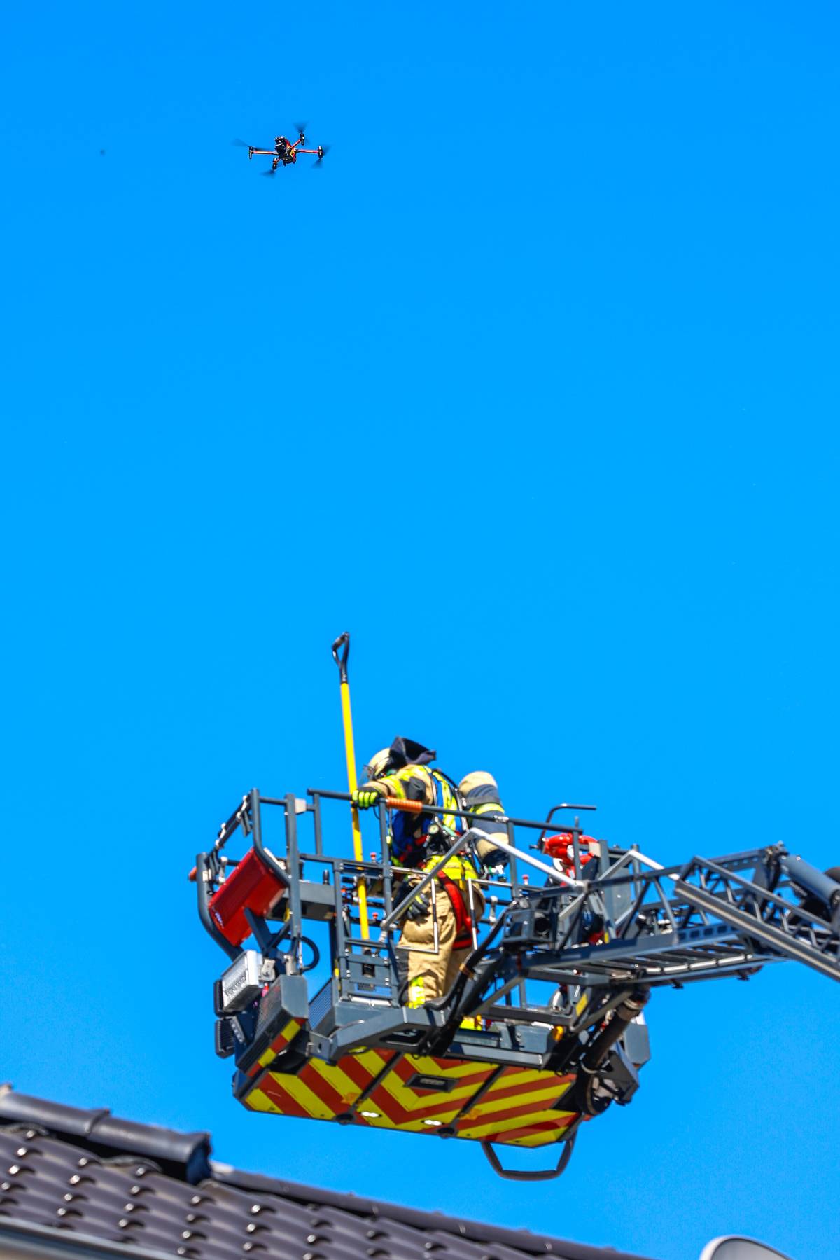 Dachstuhlbrand in Krefeld
