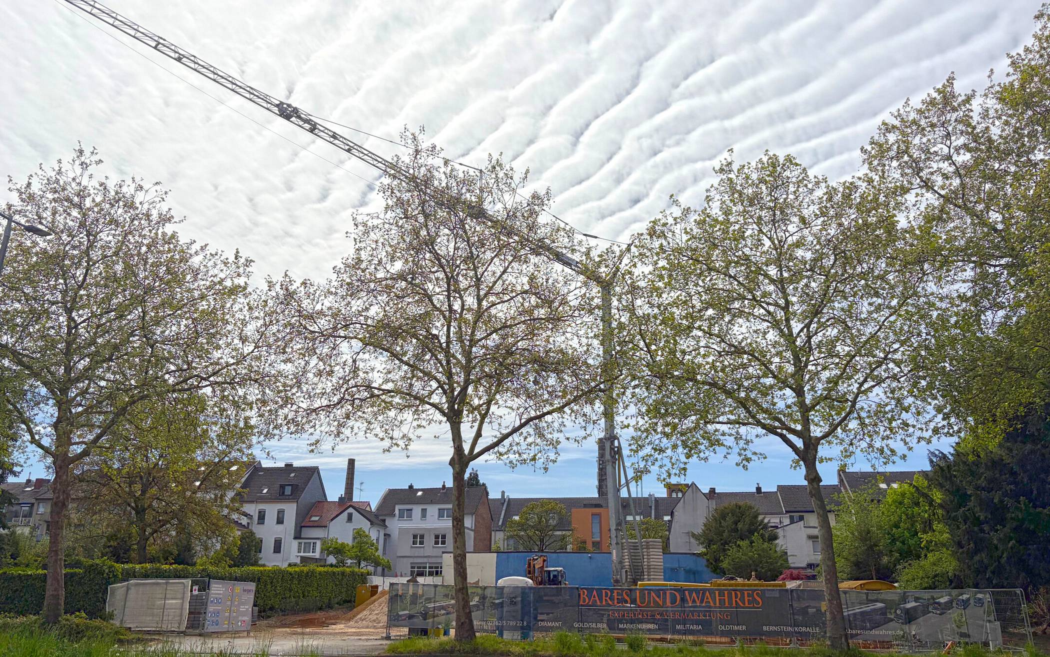 Das Baugelände an der Freiheitsstraße.⇥Foto: Stadt