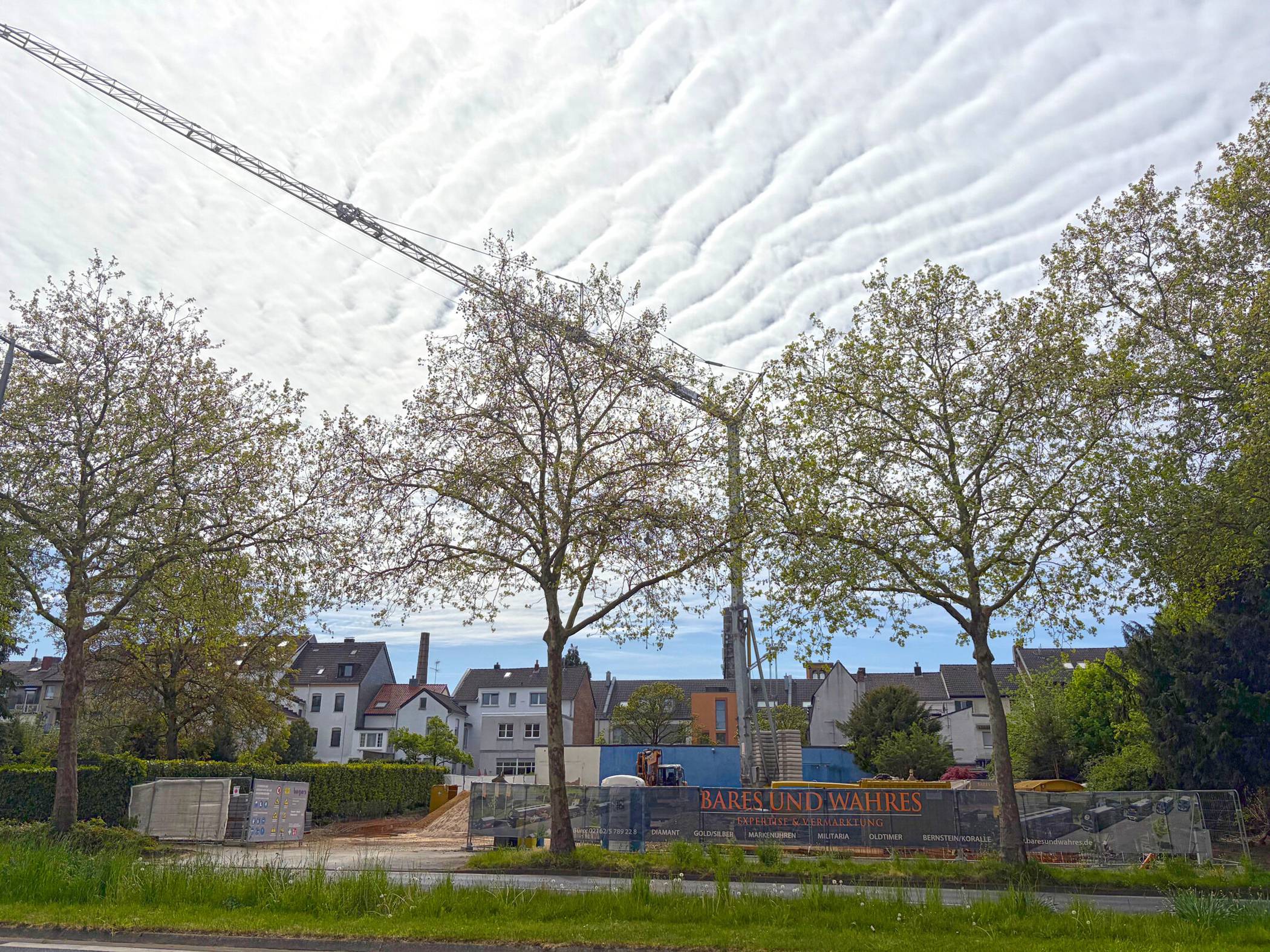  Das Baugelände an der Freiheitsstraße. 