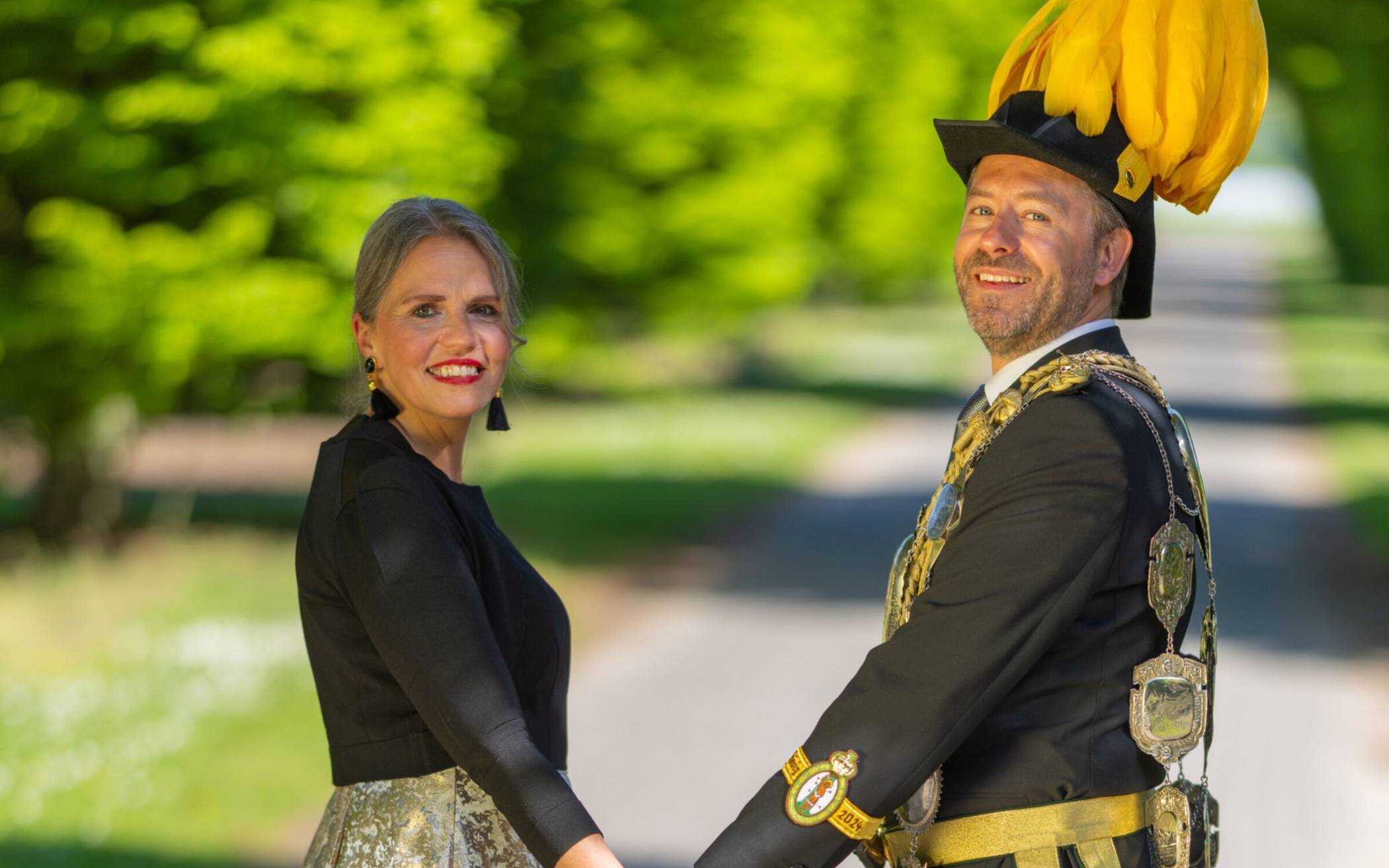  Andreas und Steffi Herrmann sind das Königspaar der Hoteser St. Sebastianus Schützenbruderschaft Benrad. 