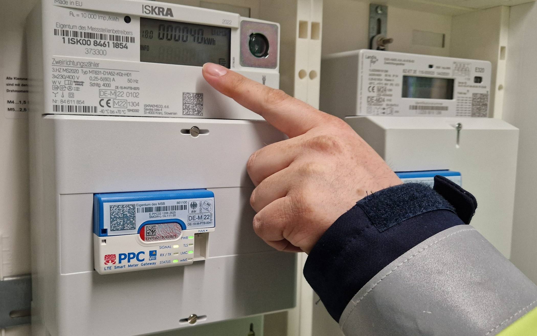 Die Stadtwerke Nettetal setzen den Einbau