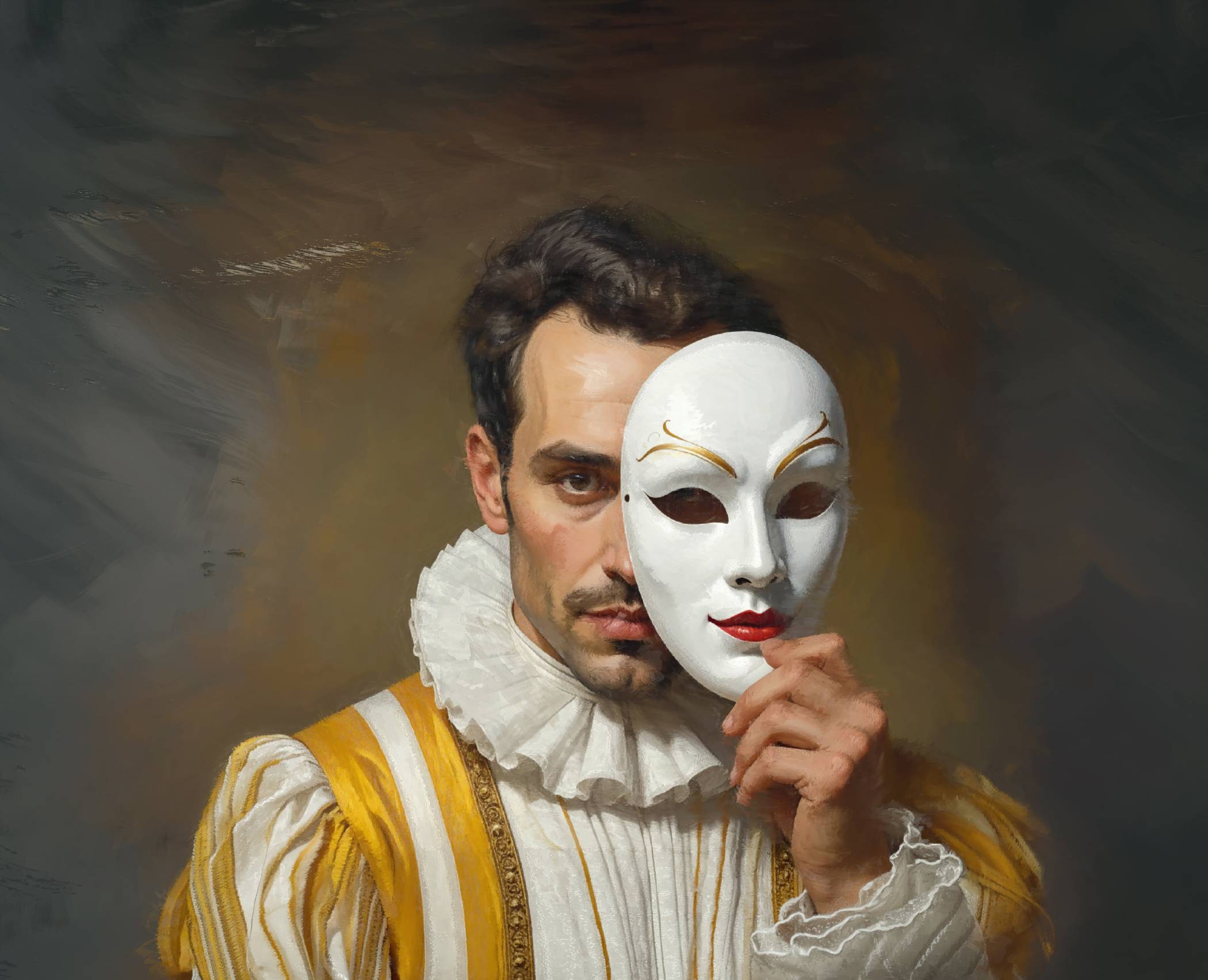  „Der Bajazzo“ (hier das KI-generierte Plakat zur Oper) feiert am 14. Juni Premiere. 