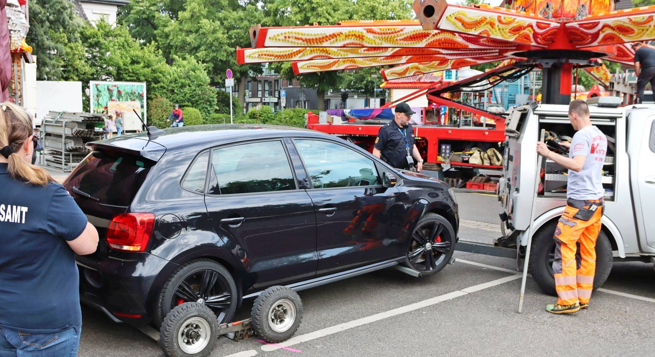 Wegen der Kirmes kann ab 18.