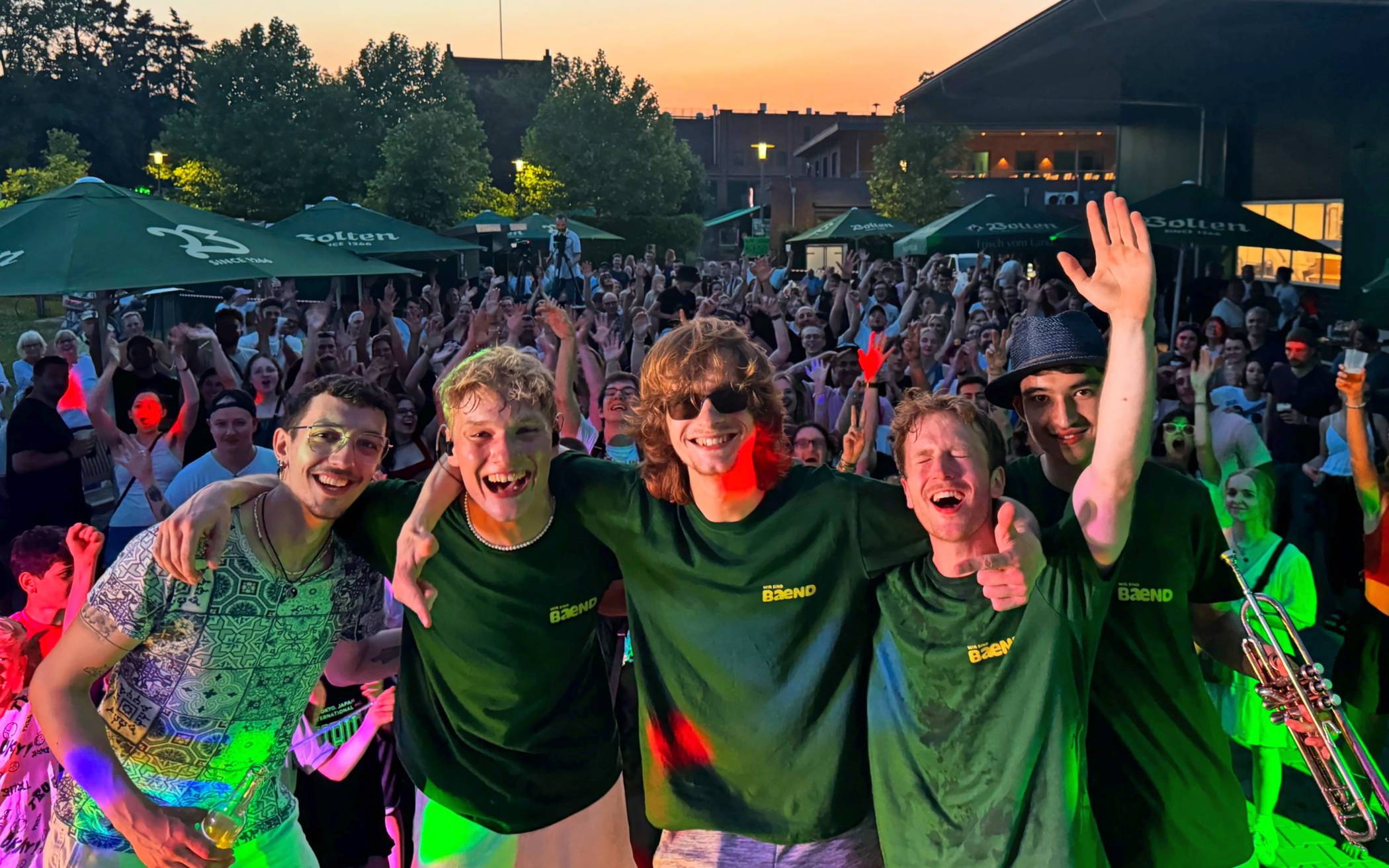 Vorfreude aufs „Broichland Festival“: WirSindBaend.⇥Foto: Simon