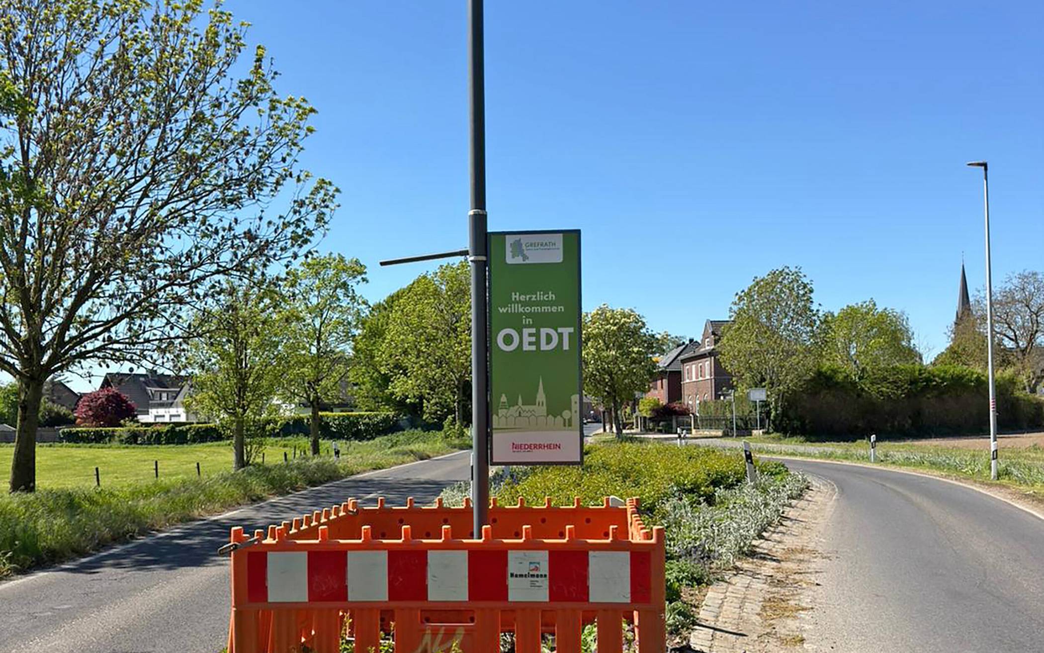 Neue Willkommensschilder in Grefrath-Oedt