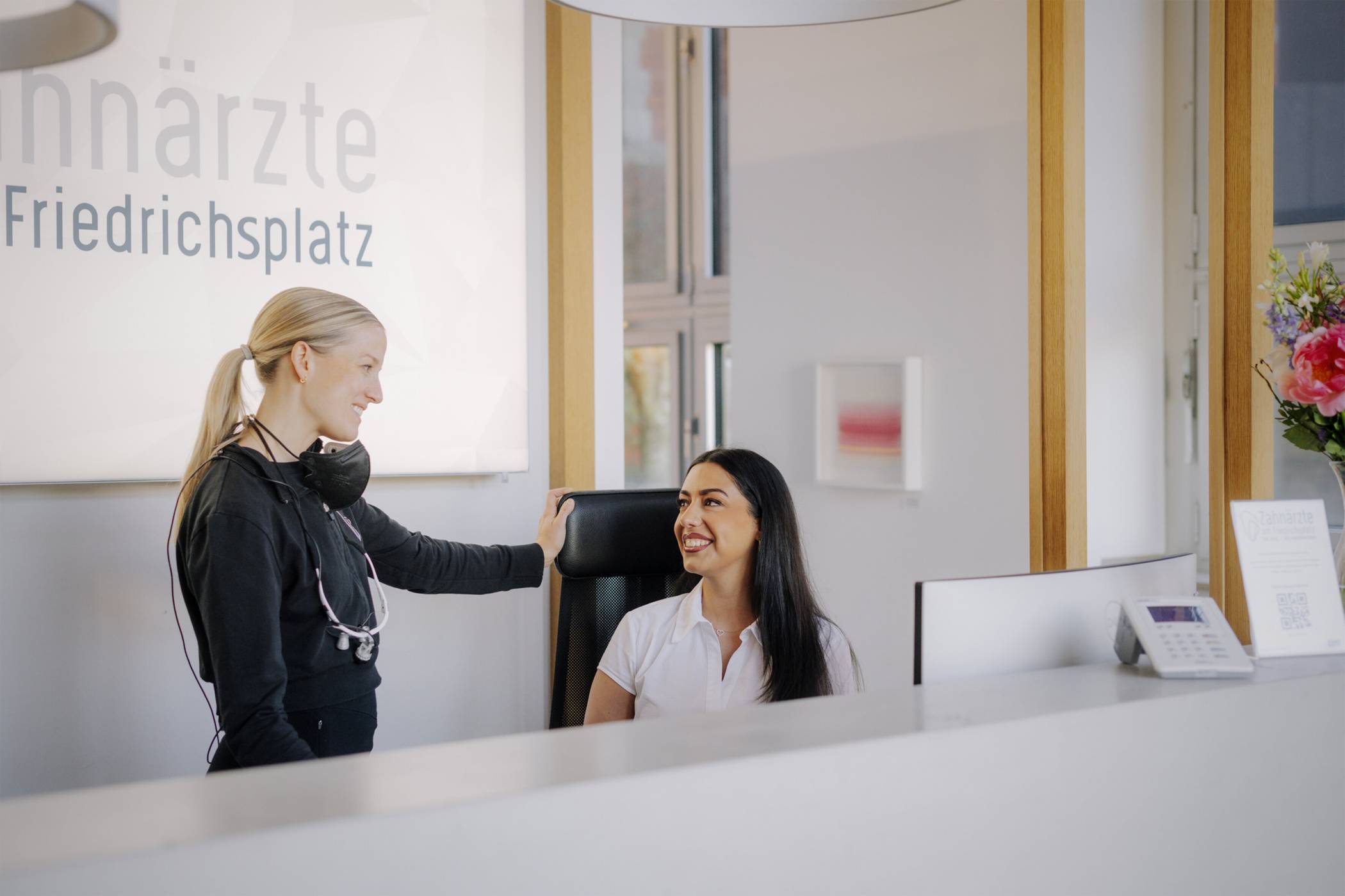 Das Wohlfühlen beginnt bereits am Empfang.