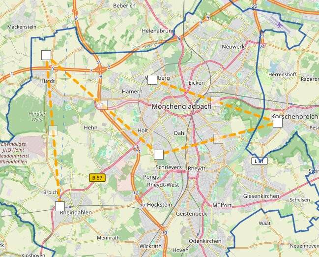  Bedarfe und Wünsche zum Öffentlichen Personennahverkehr in Mönchengladbach können jetzt online über eine Ideenkarte eingereicht werden. 