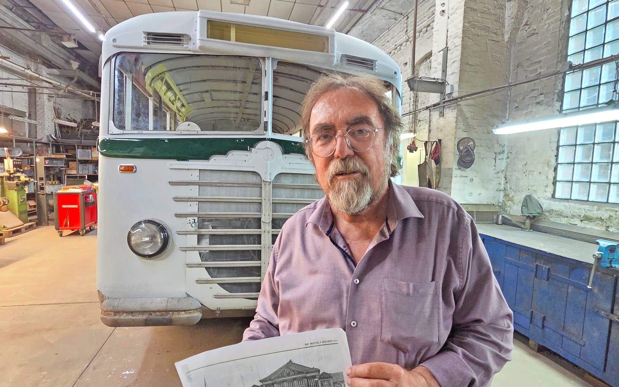 Klaus Rabe vom Nutzfahrzeugmuseum in Willich