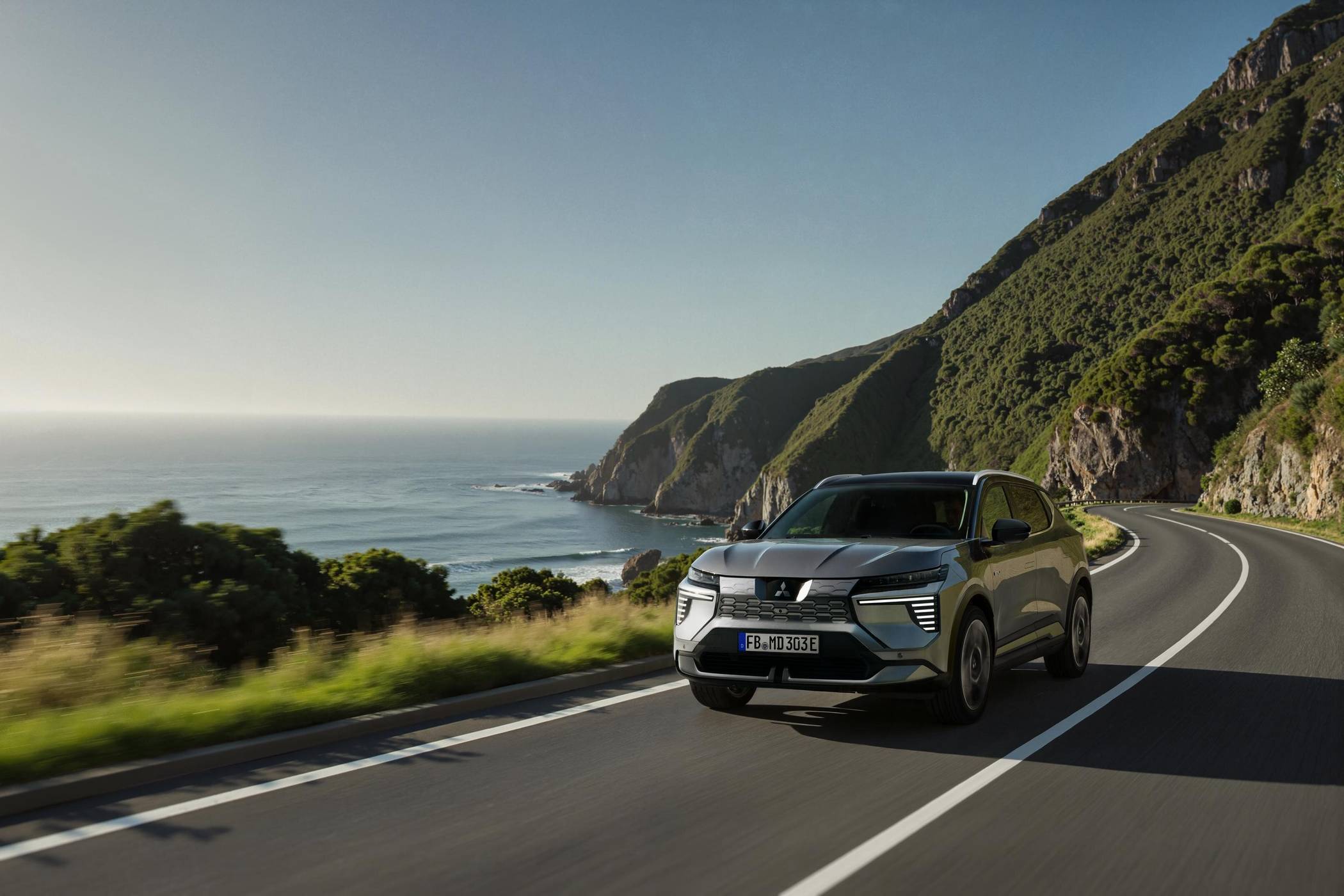Eclipse Cross Energieverbrauch 16,7–17,1 kWh/100 km Strom; CO2-Emission 0 g/km; CO2-Klasse A; kombinierte Werte.