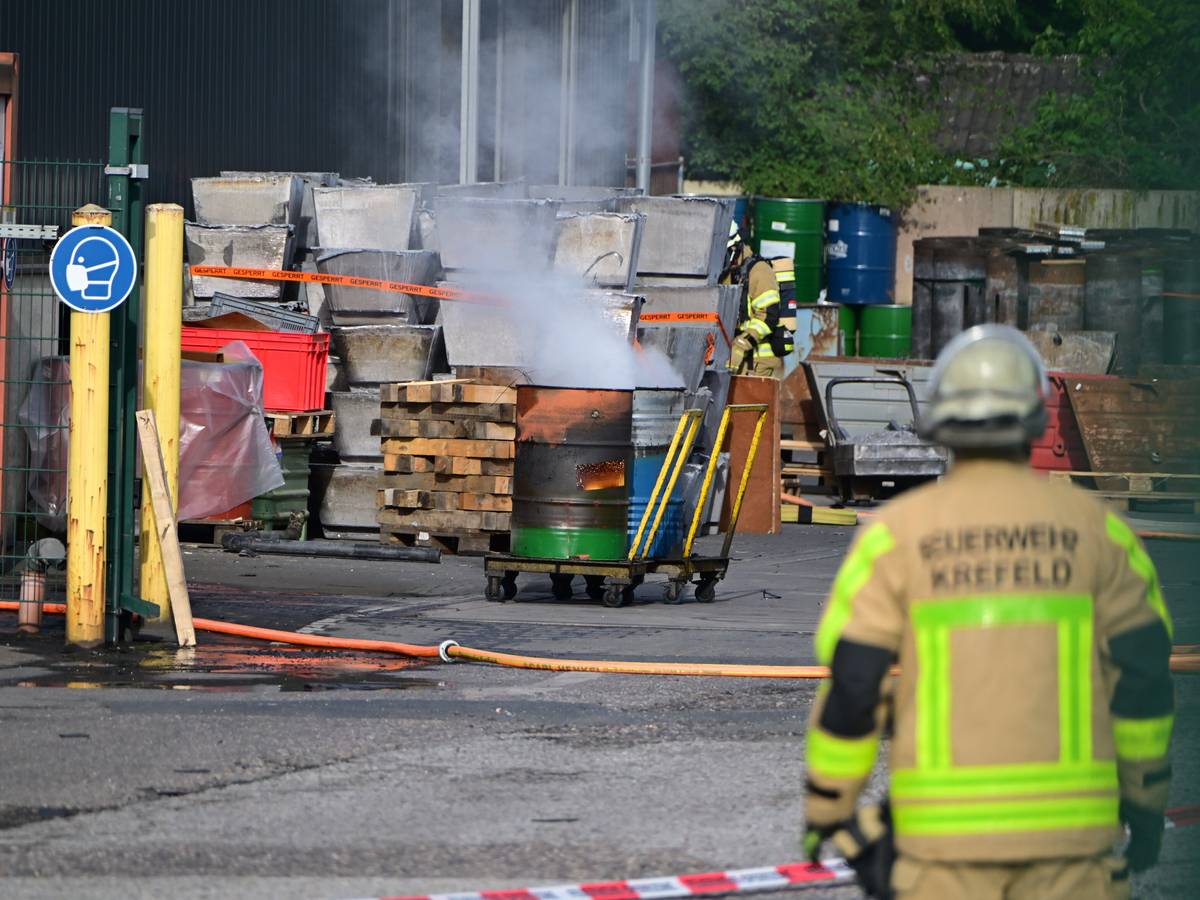 Brand im Gewerbegebiet am Bruchfeld
